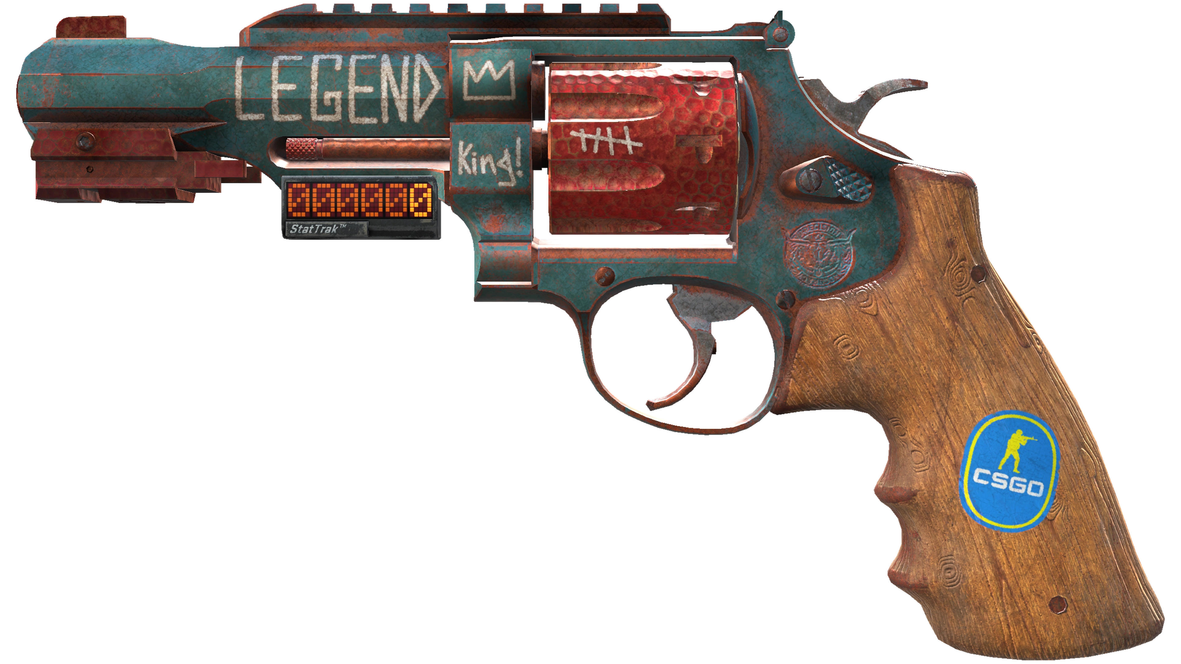 Vorschau von StatTrak™ R8 Revolver | Junk Yard (Well-Worn)