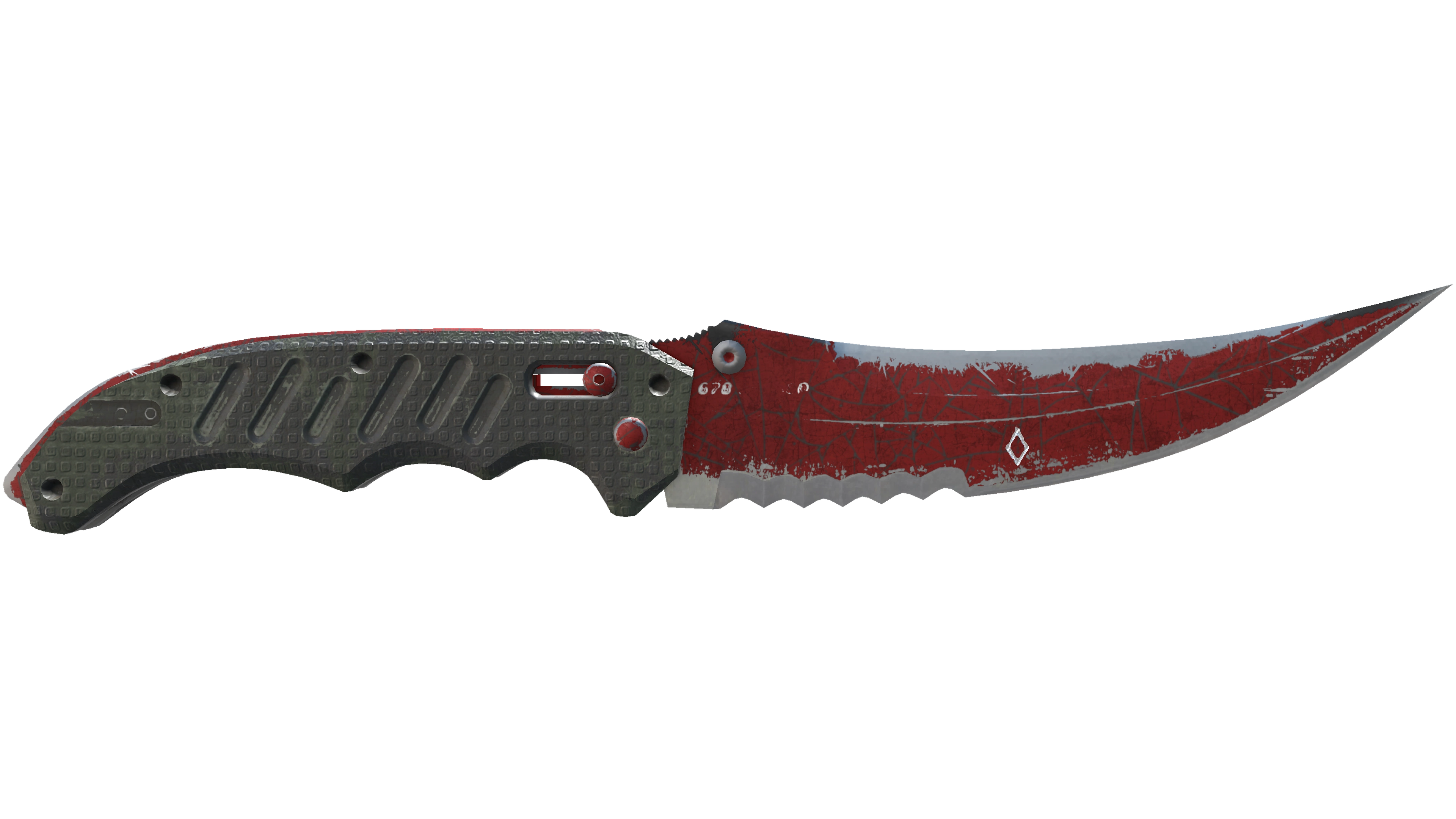 ★ StatTrak™ Flip Knife | Crimson Web (Battle-Scarred)