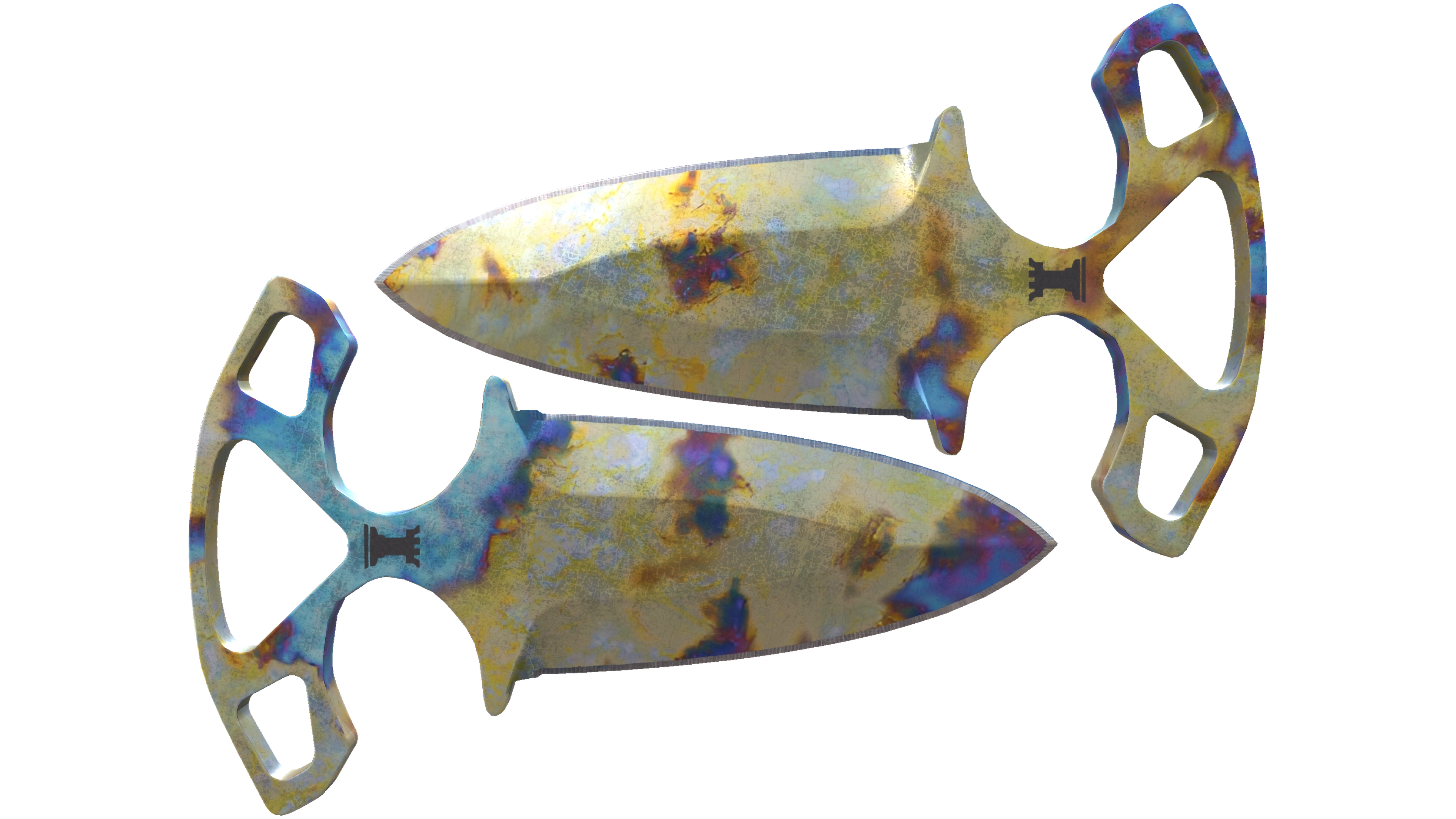 ★ Shadow Daggers | Case Hardened (Well-Worn)