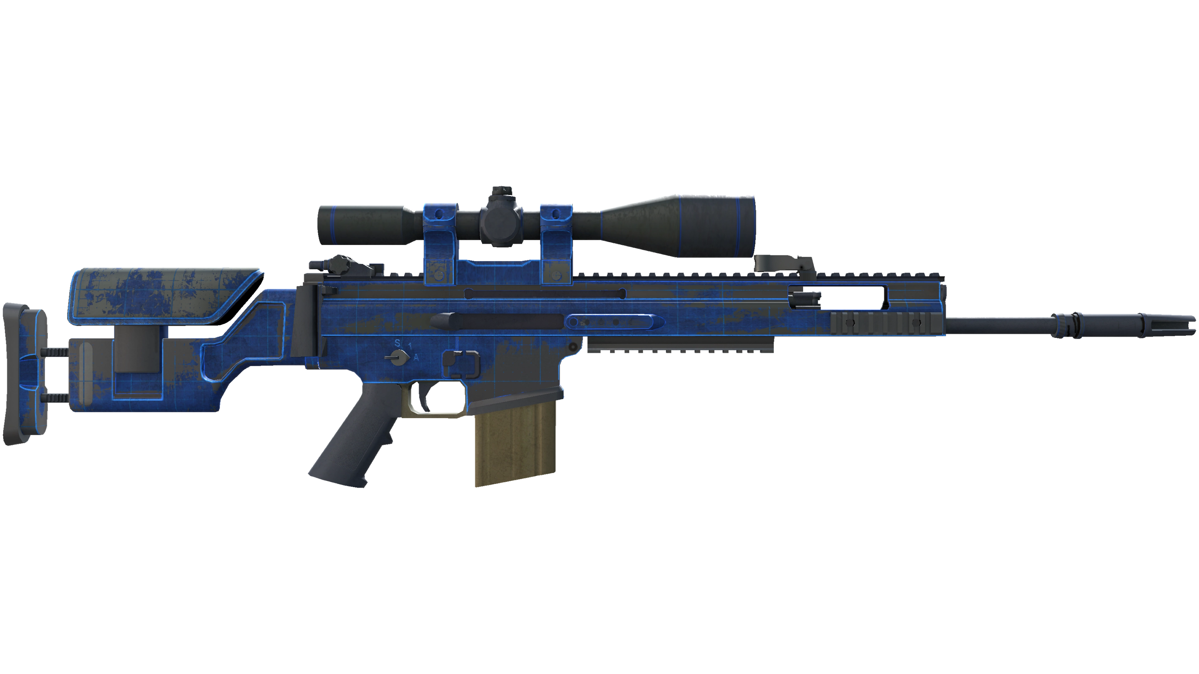 StatTrak™ SCAR-20 | Blueprint (Battle-Scarred) thumbnail