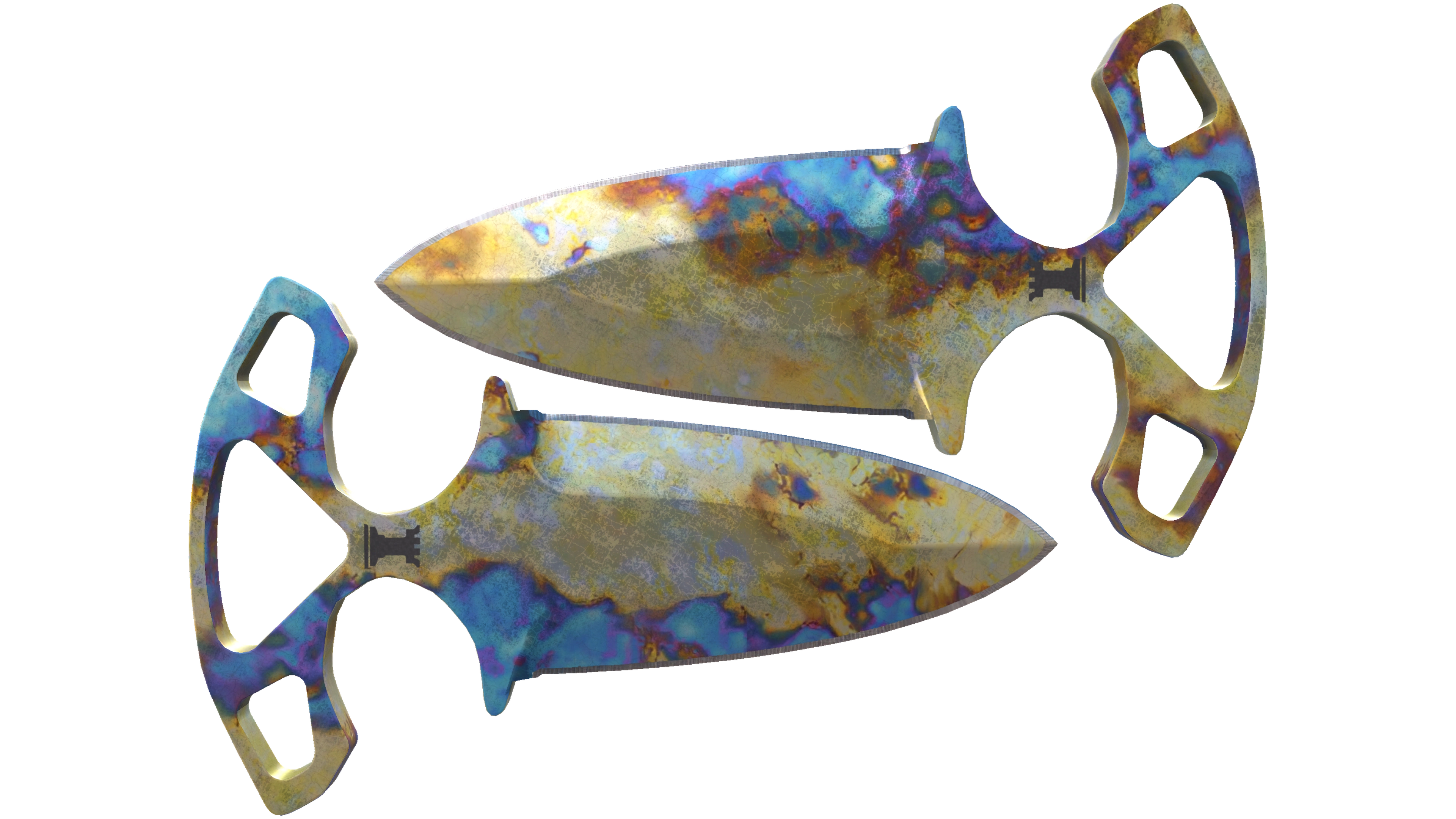 ★ Shadow Daggers | Case Hardened (Well-Worn)