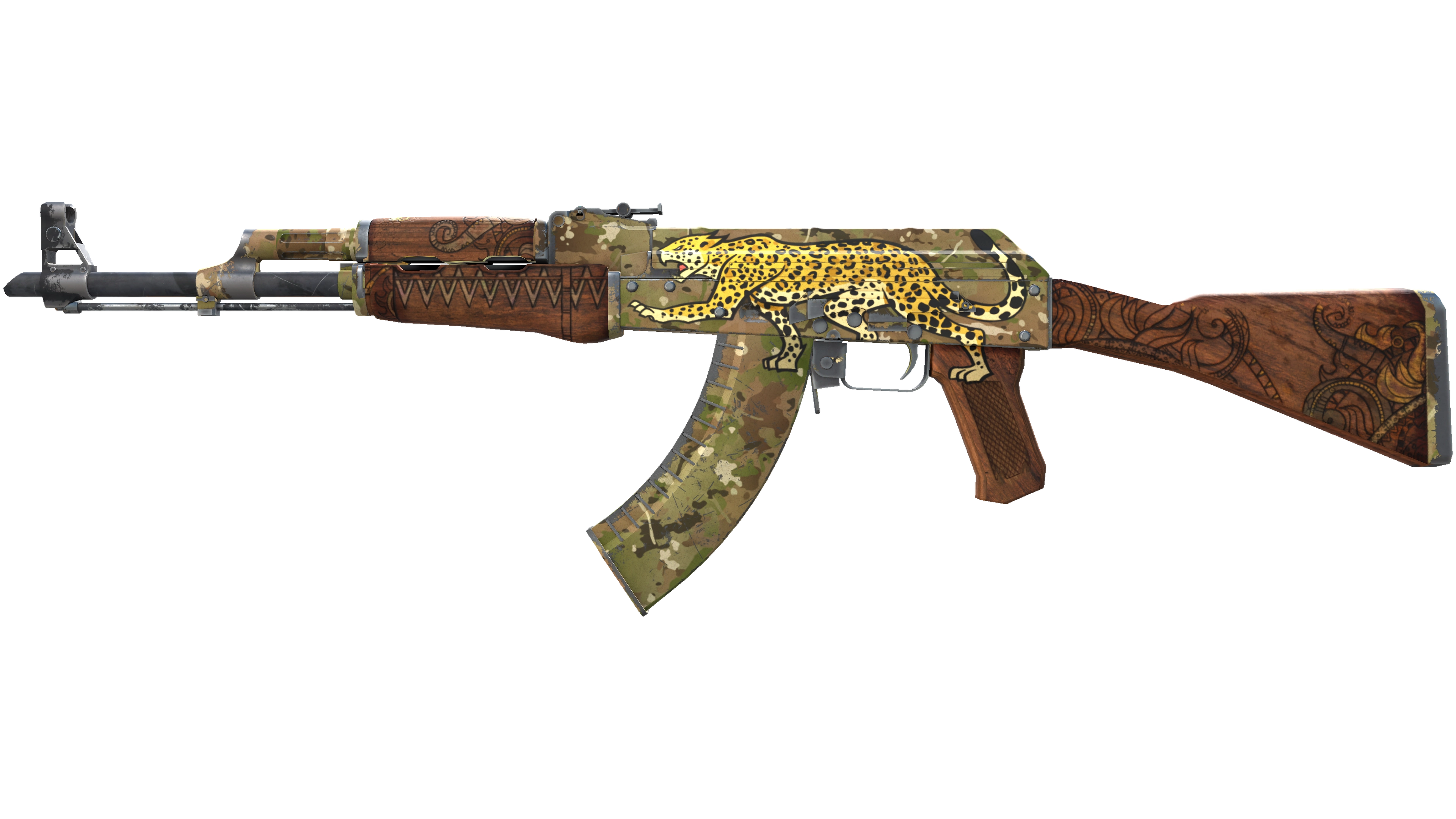 Souvenir AK-47 | Panthera onca (Well-Worn)