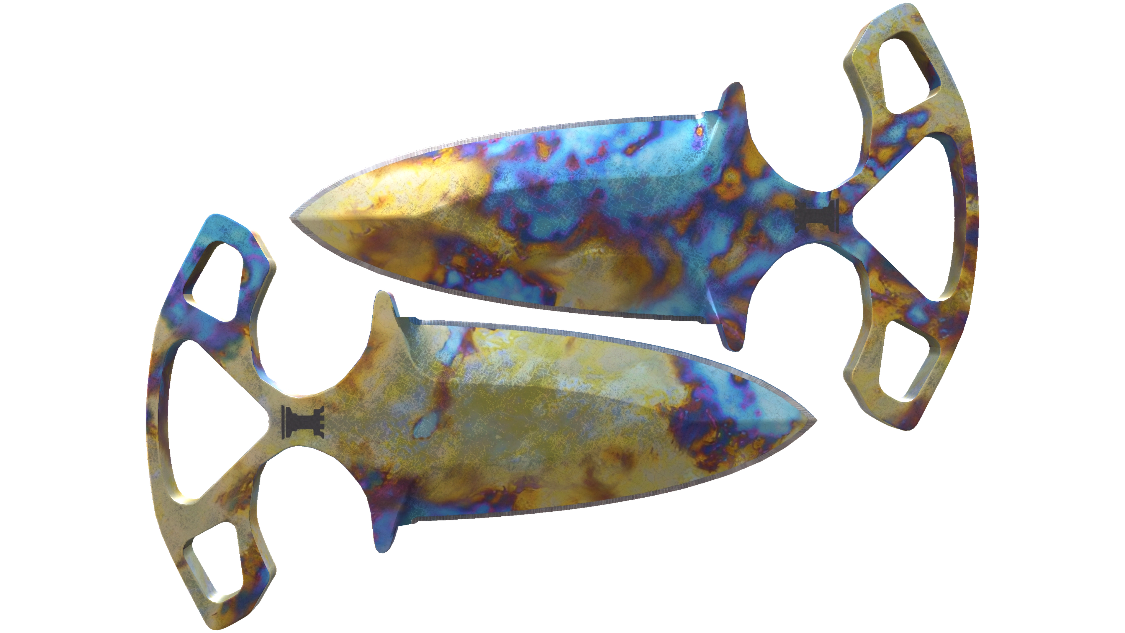 ★ Shadow Daggers | Case Hardened (Well-Worn)
