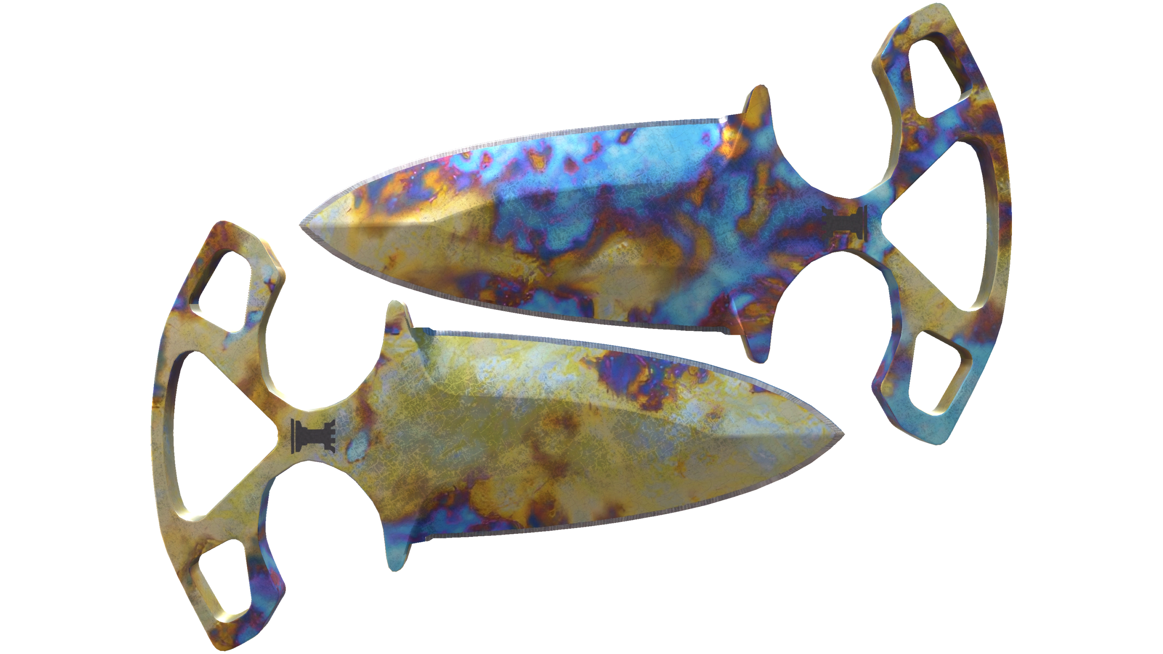 ★ Shadow Daggers | Case Hardened (Well-Worn)