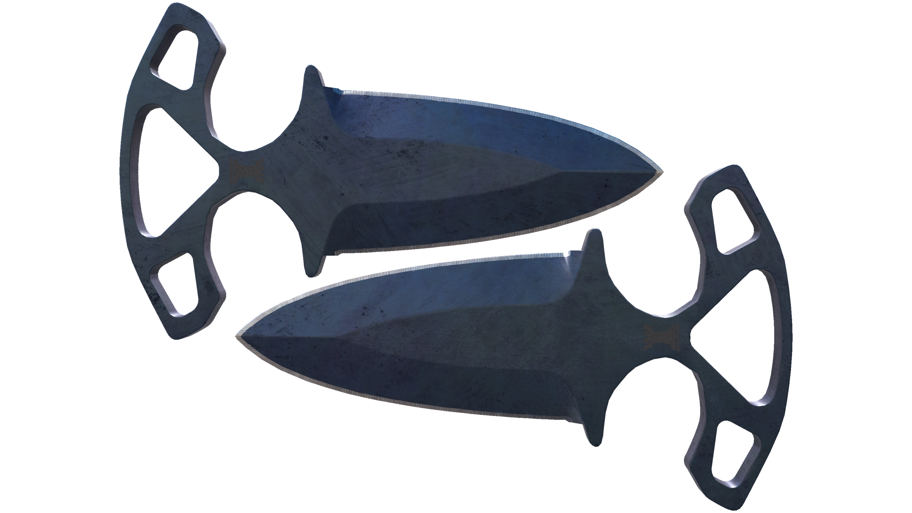 ★ Shadow Daggers | Blue Steel (Battle-Scarred) 缩略图
