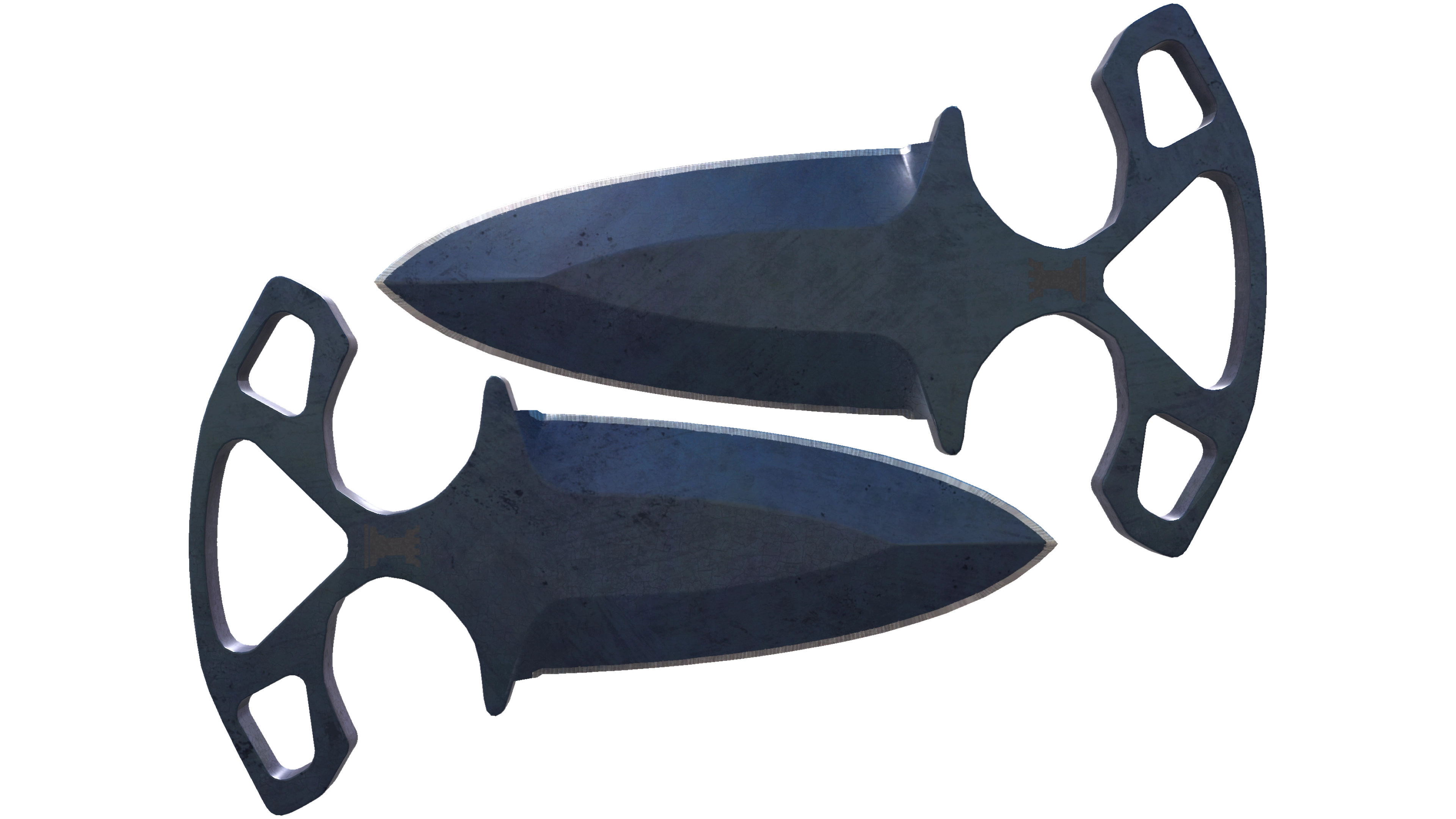 ★ Shadow Daggers | Blue Steel (Battle-Scarred) 缩略图