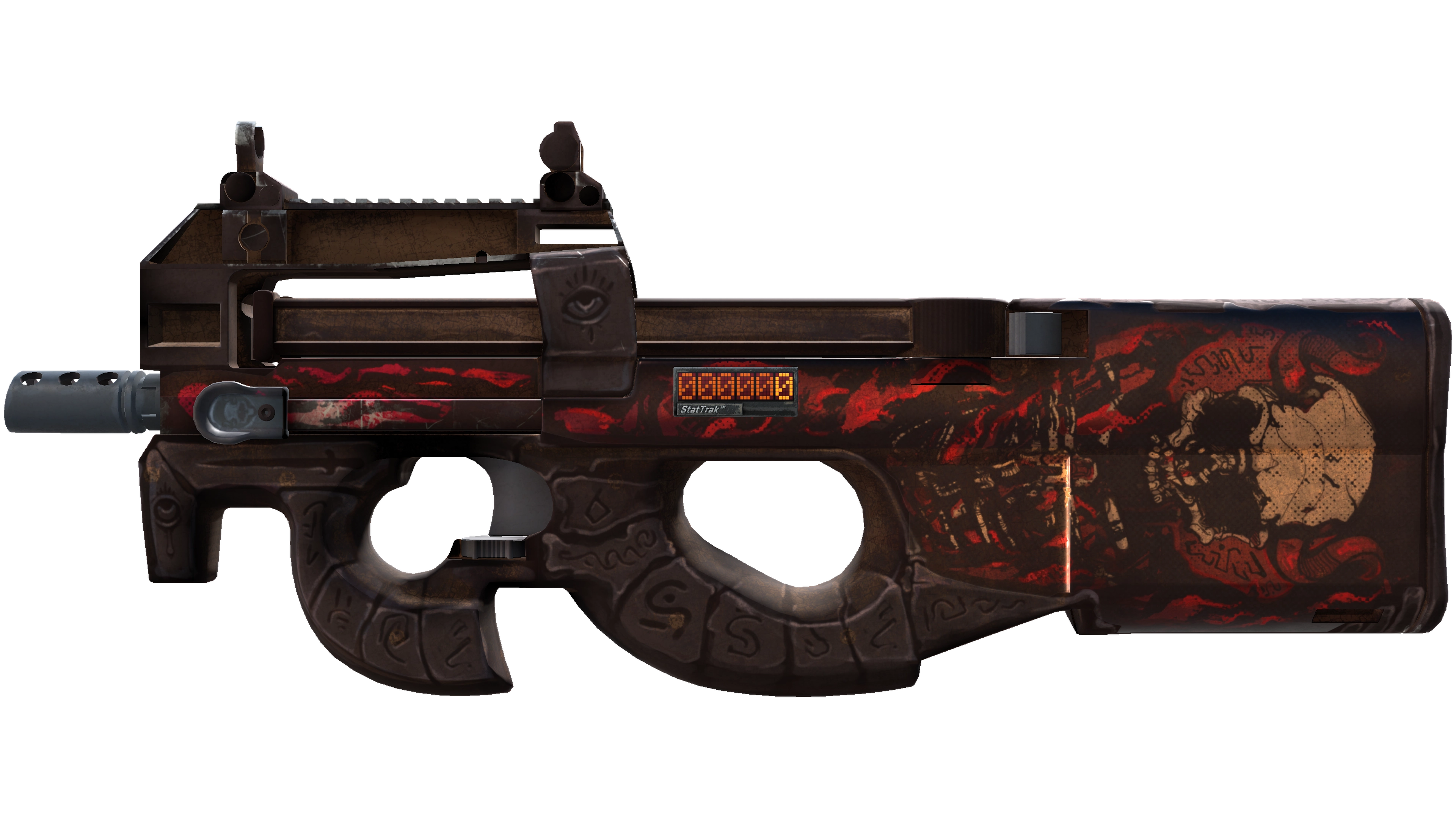 StatTrak™ P90 | Shallow Grave (Battle-Scarred)