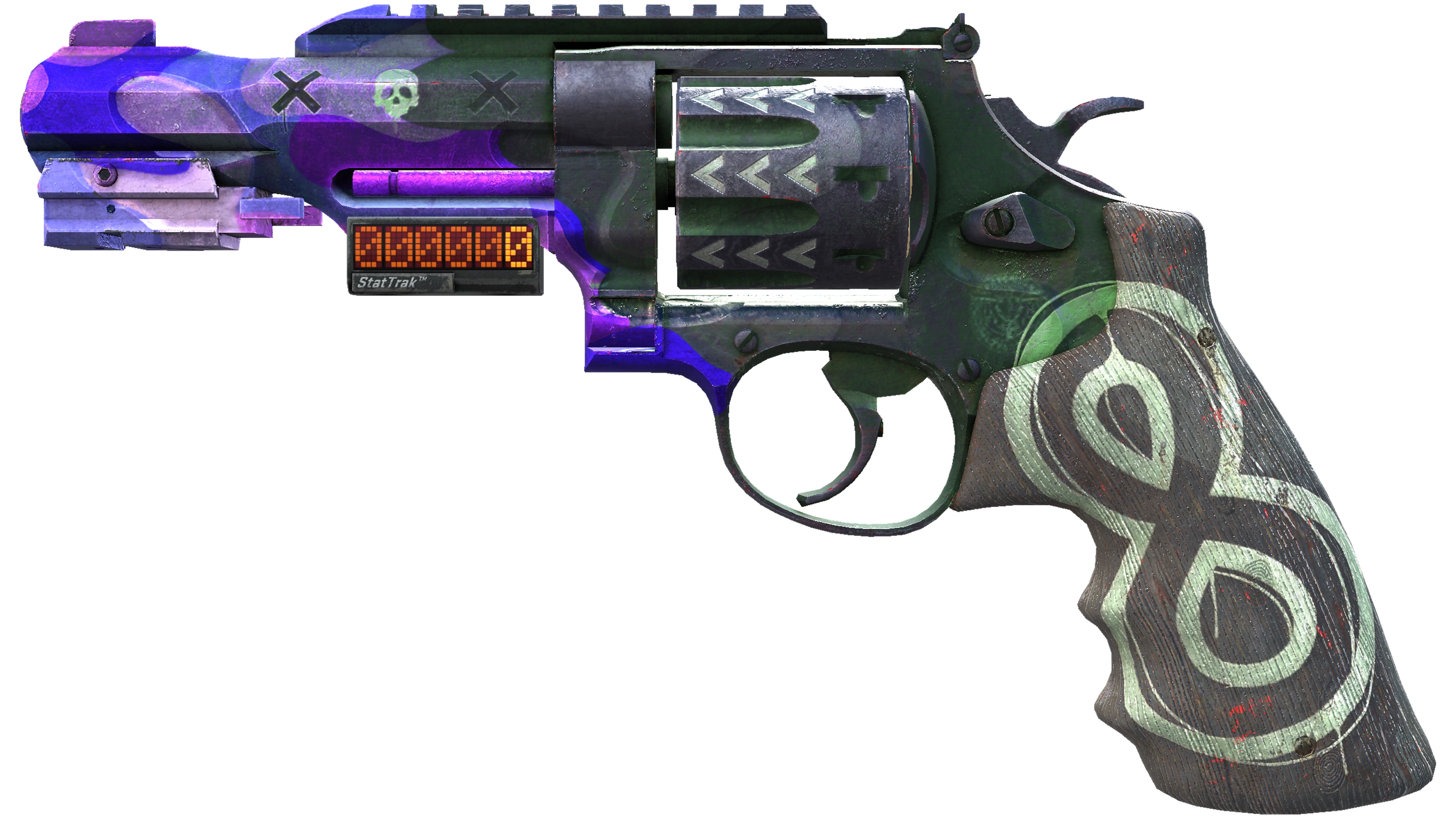 StatTrak™ R8 Revolver | Crazy 8 (Battle-Scarred)
