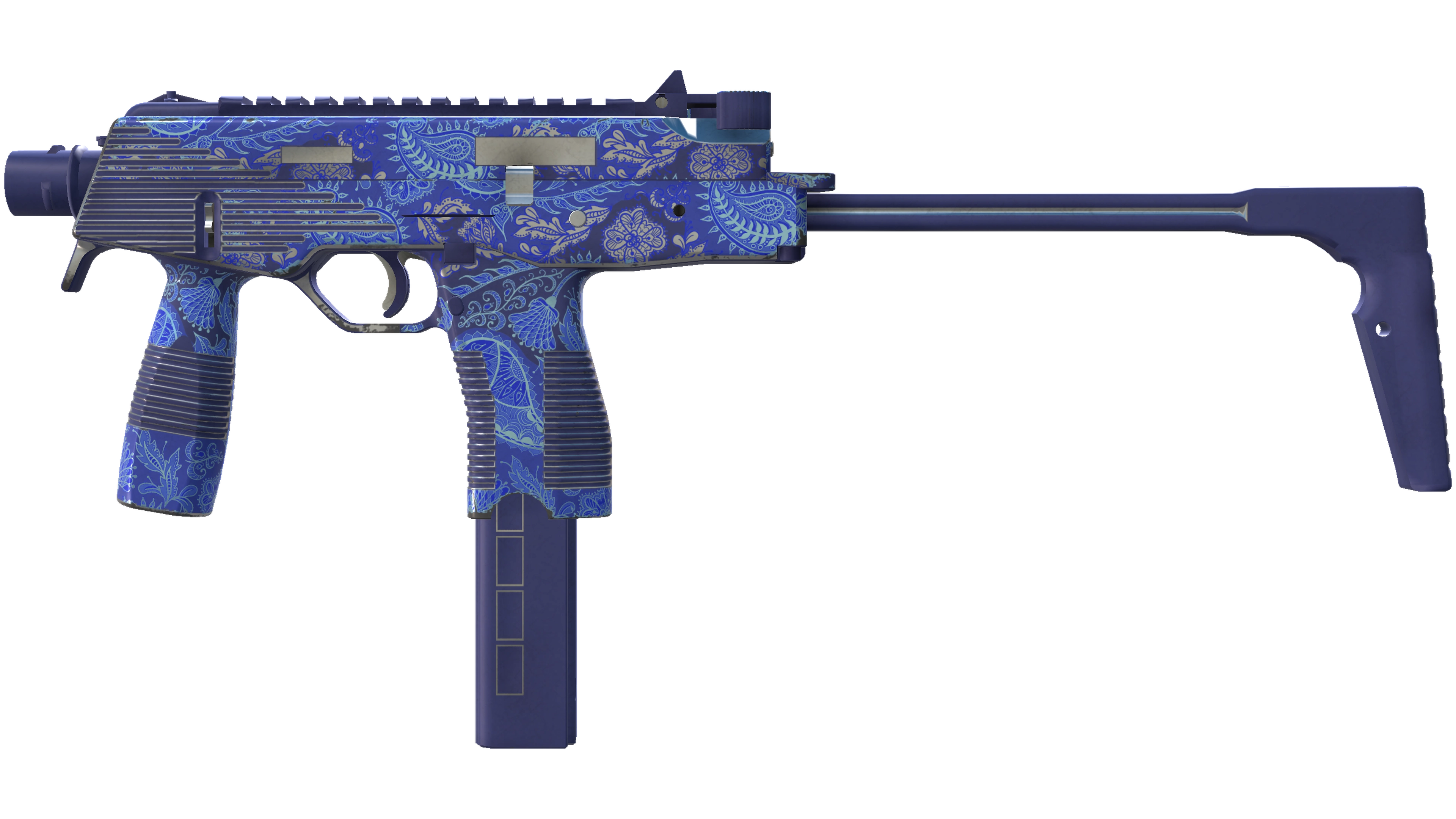 MP9 | Cobalt Paisley (Minimal Wear)