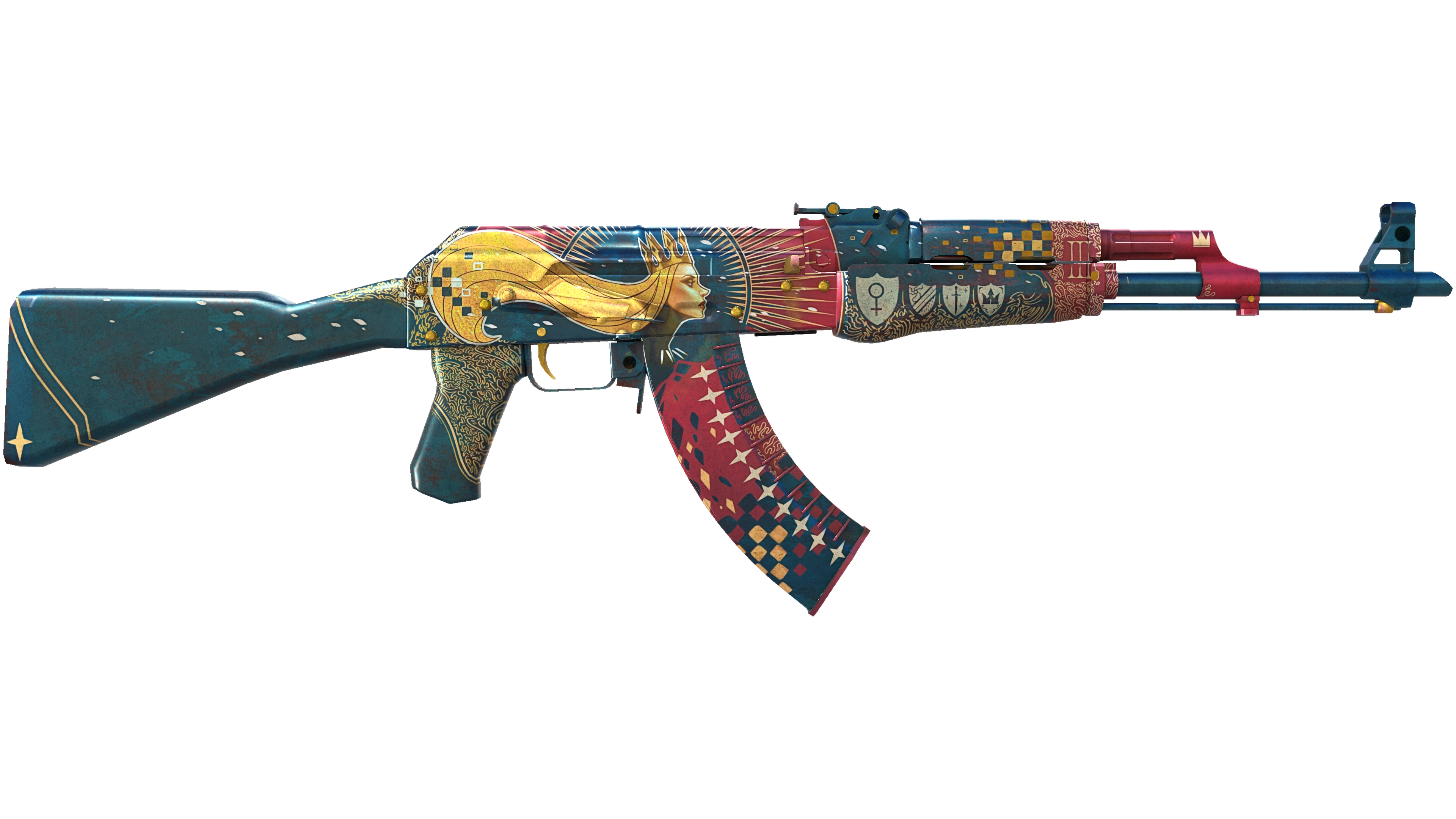 Miniatura de StatTrak™ AK-47 | The Empress (Well-Worn)