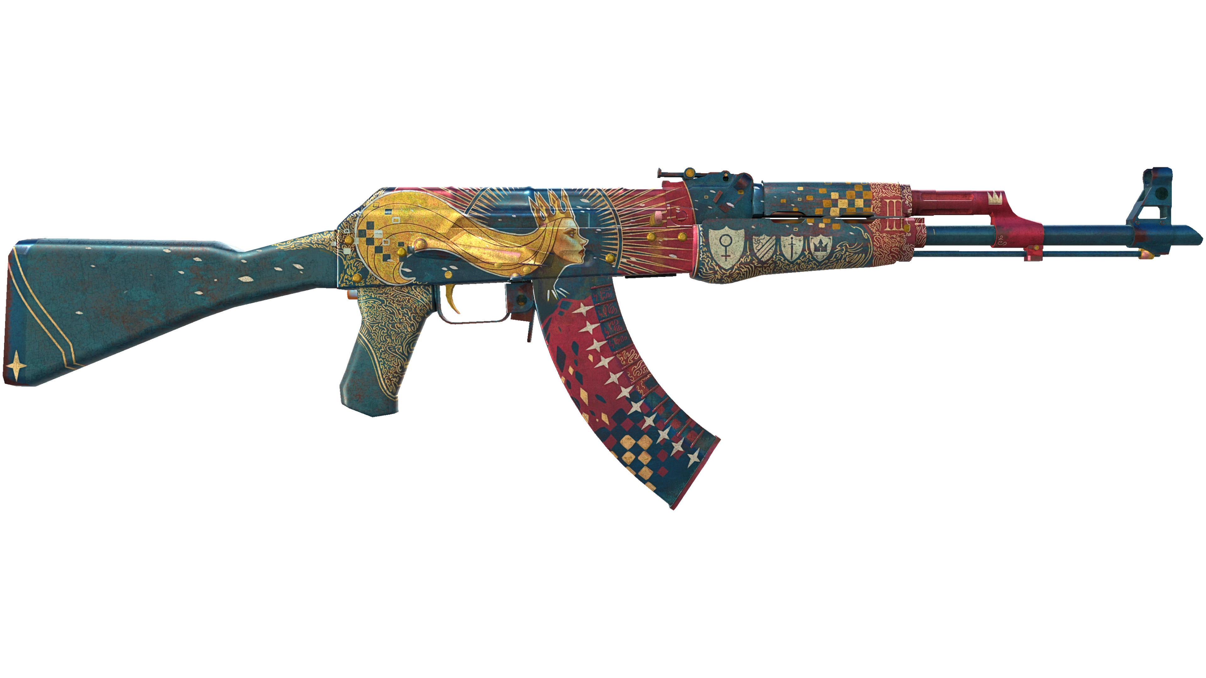 Miniatura de StatTrak™ AK-47 | The Empress (Battle-Scarred)