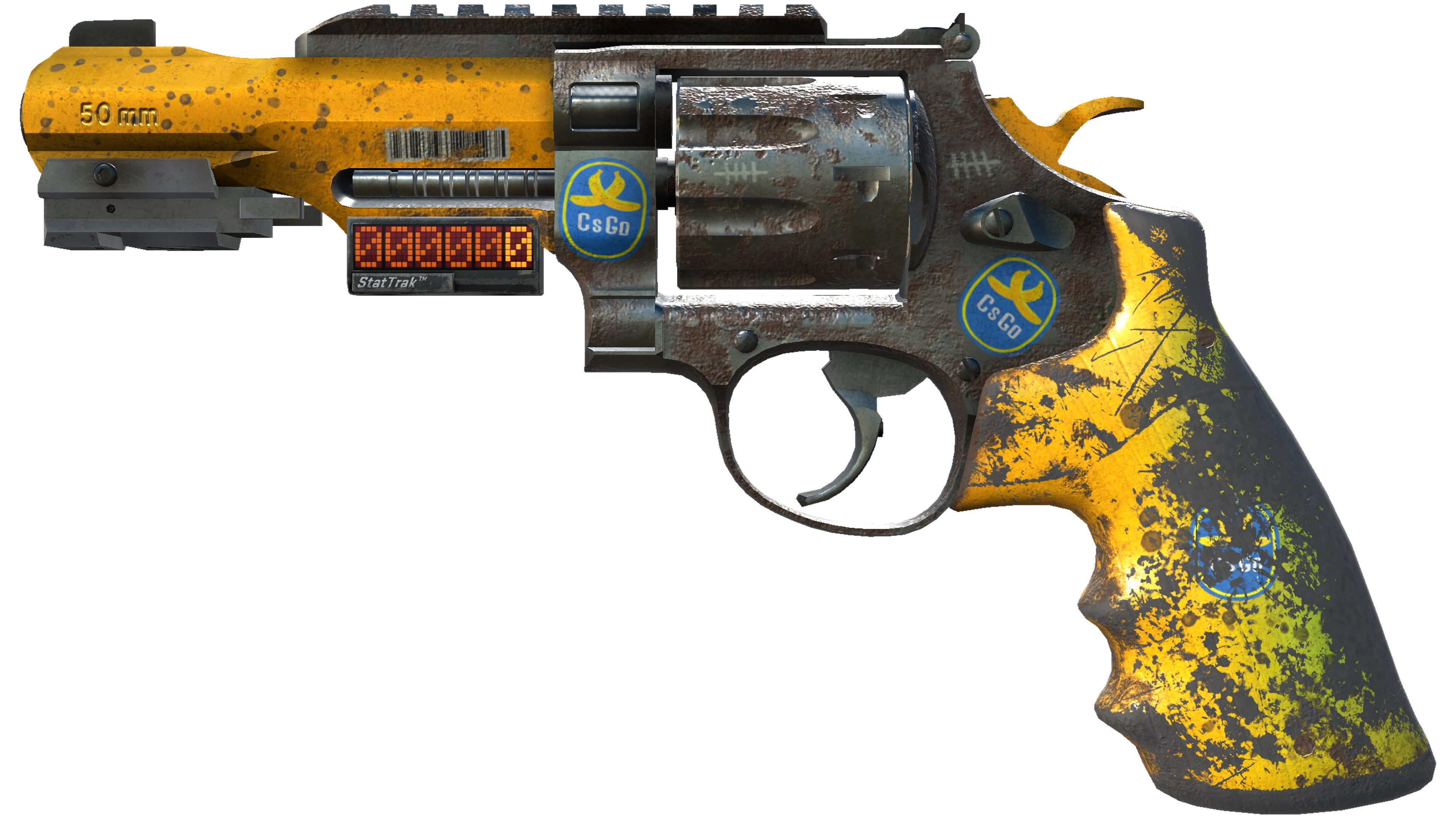 StatTrak™ R8 Revolver | Banana Cannon (Battle-Scarred) thumbnail