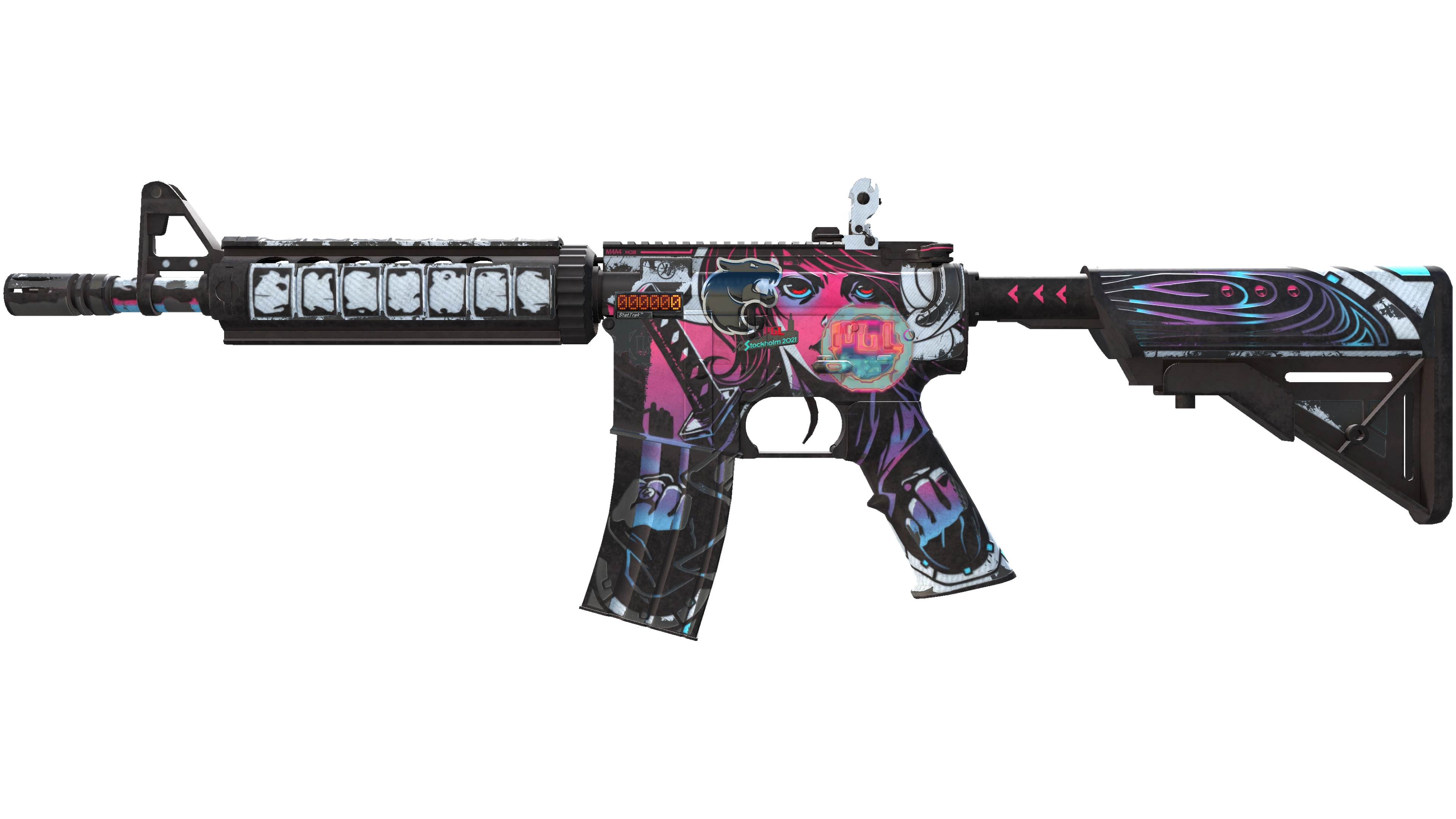 StatTrak™ M4A4 | Neo-Noir (Well-Worn) thumbnail