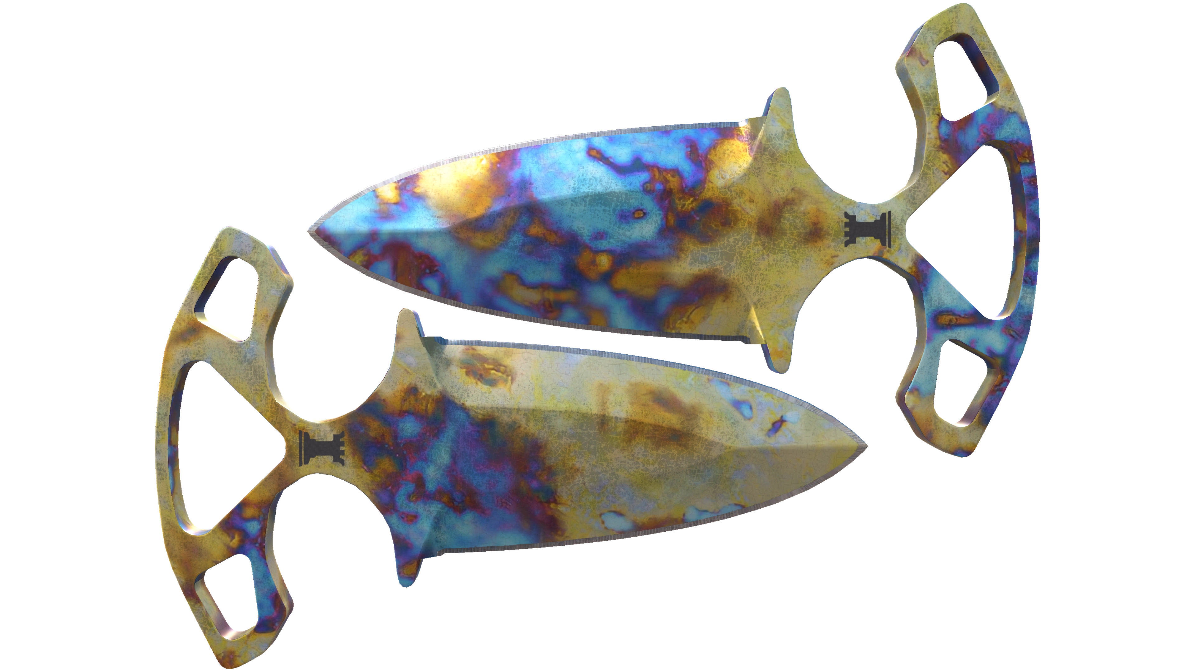 ★ Shadow Daggers | Case Hardened (Well-Worn)