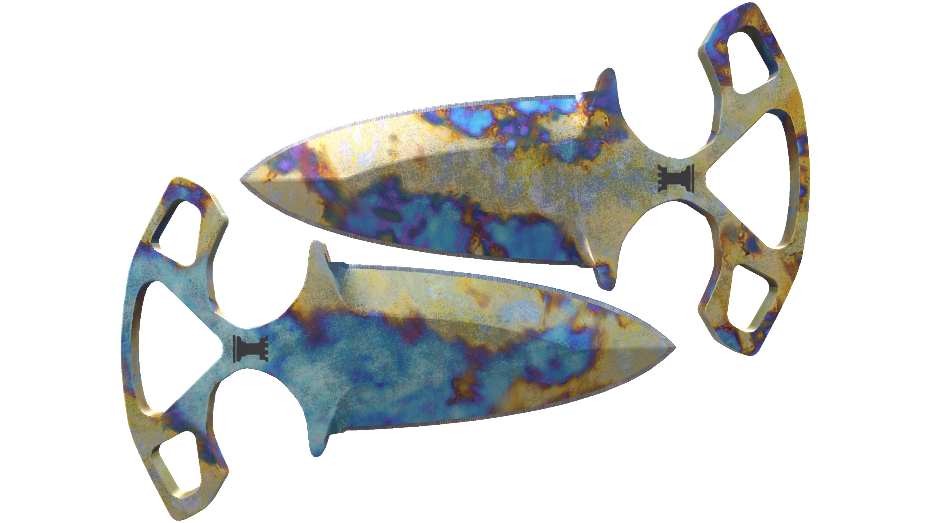 ★ Shadow Daggers | Case Hardened (Well-Worn)