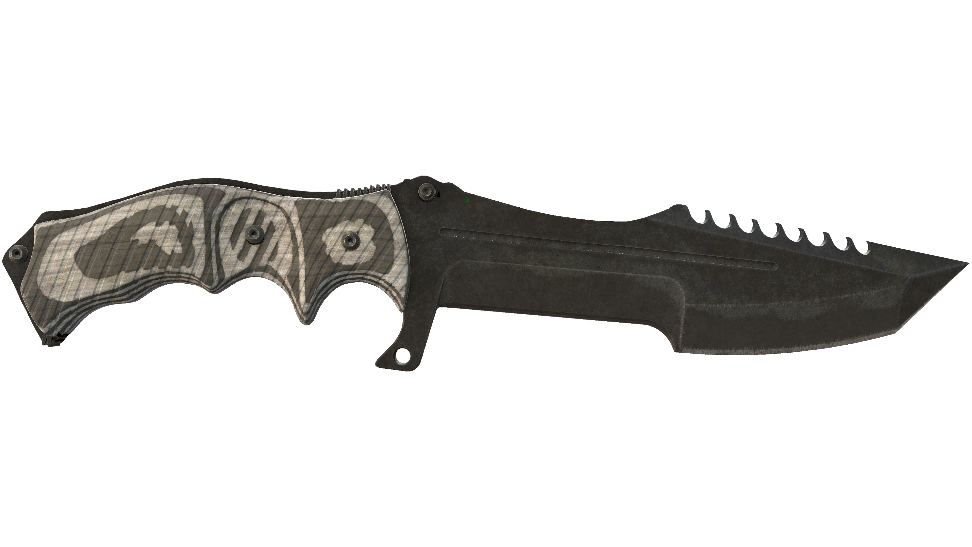 ★ StatTrak™ Huntsman Knife | Black Laminate (Battle-Scarred)