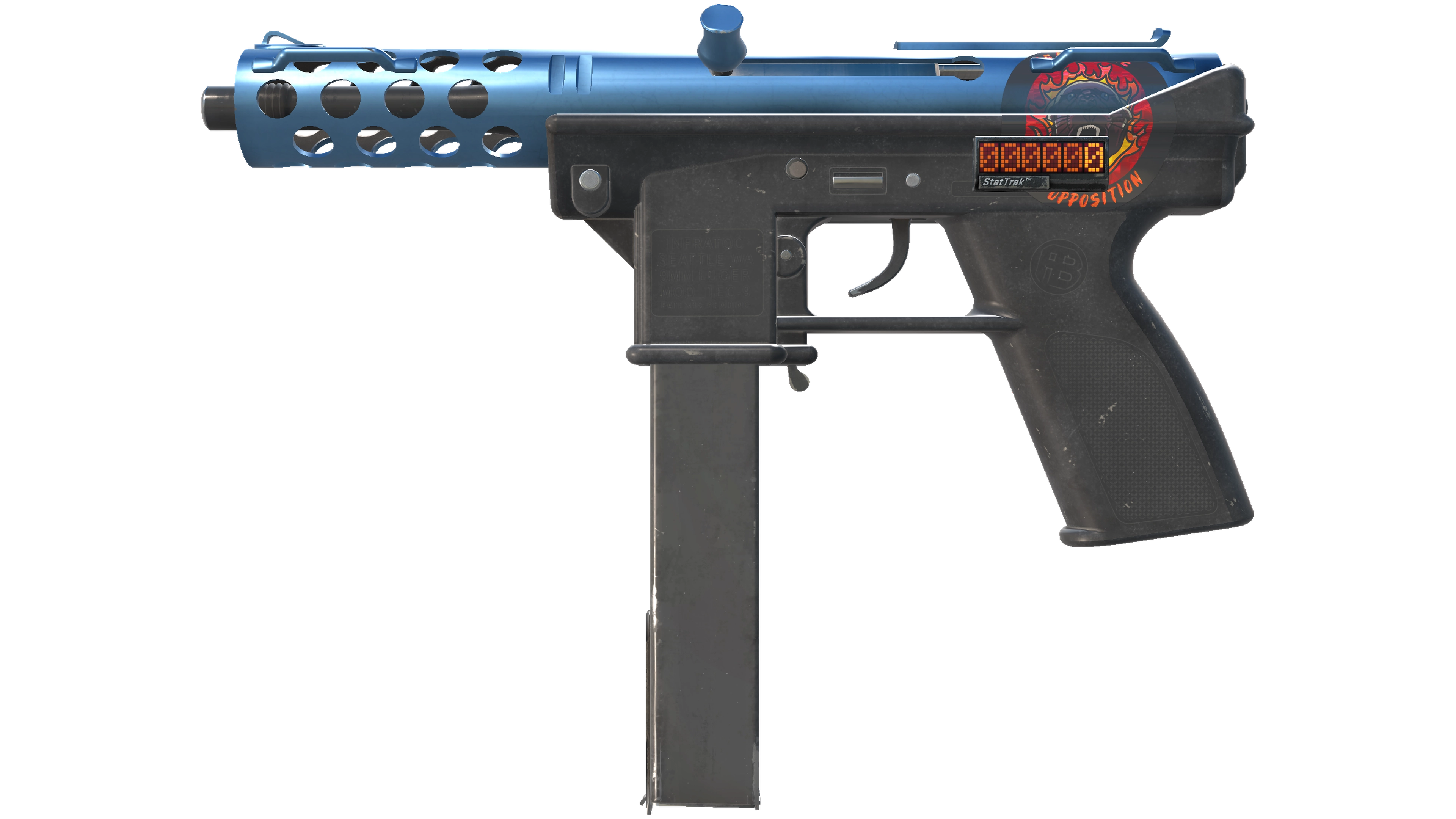 StatTrak™ Tec-9 | Blue Titanium (Factory New)
