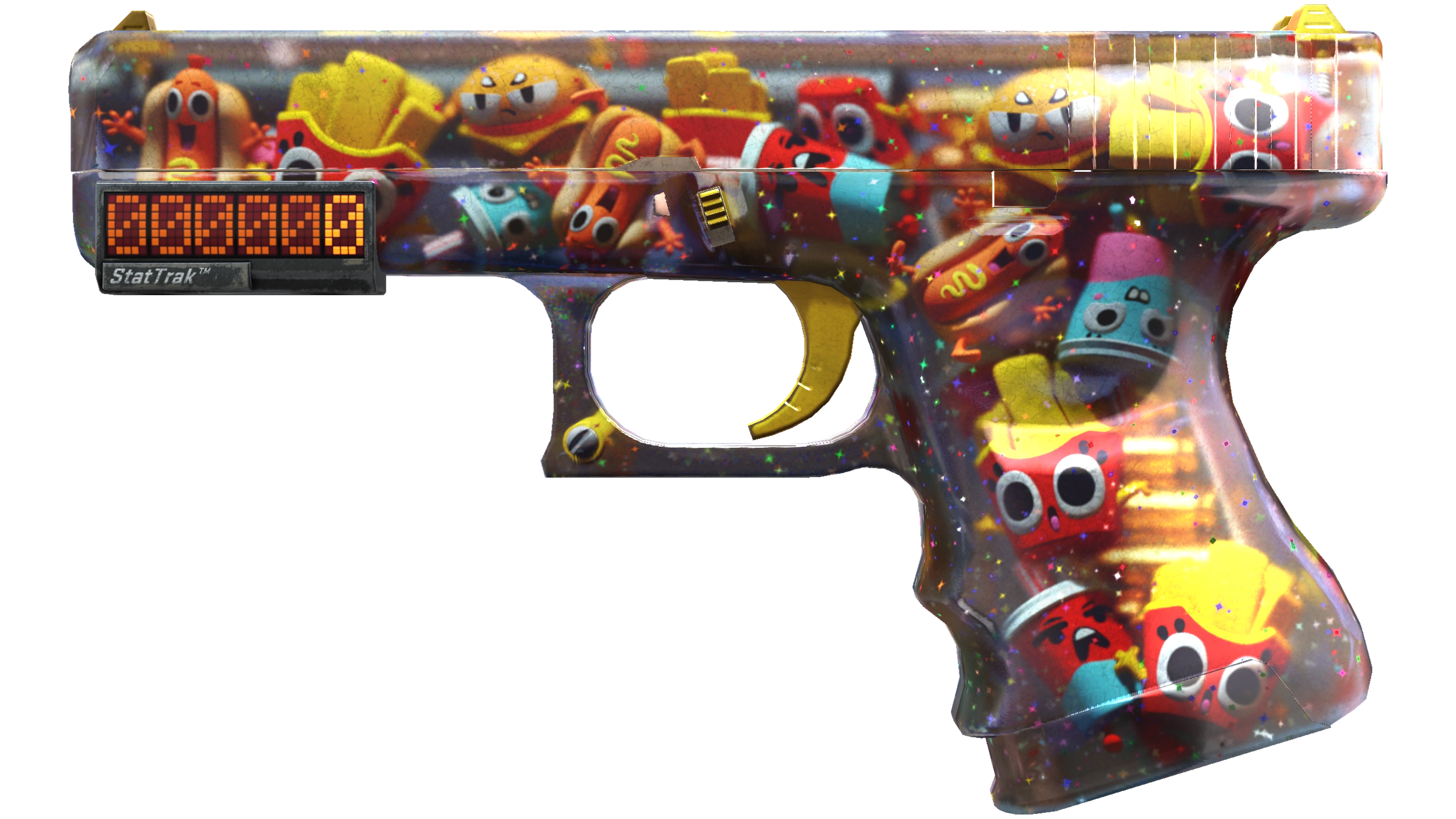 StatTrak™ Glock-18 | Snack Attack (Well-Worn) thumbnail