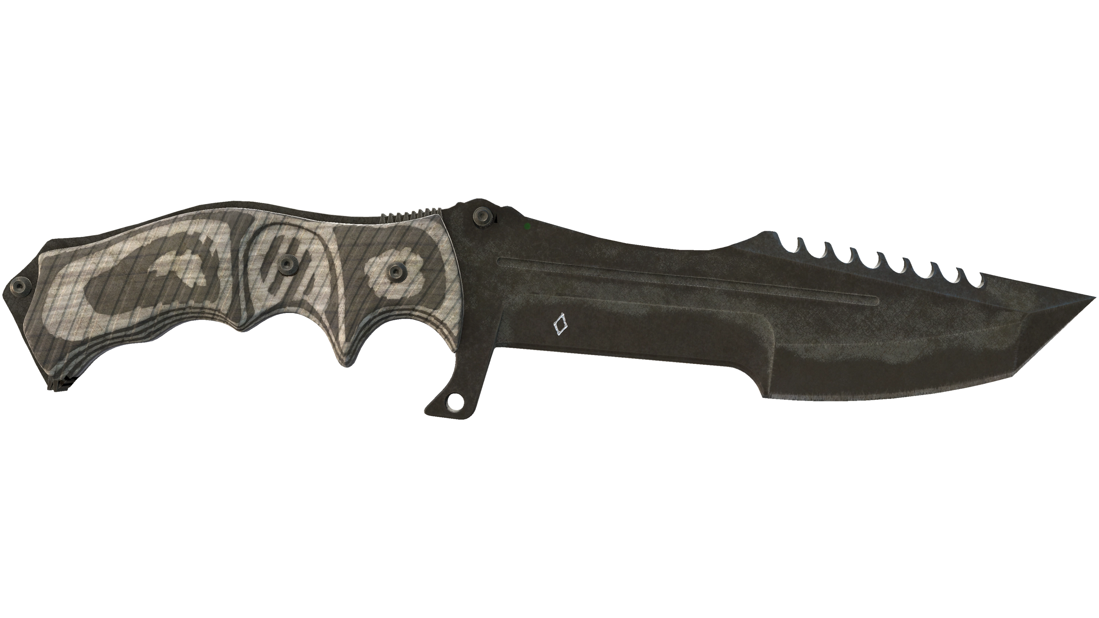 ★ StatTrak™ Huntsman Knife | Black Laminate (Battle-Scarred)
