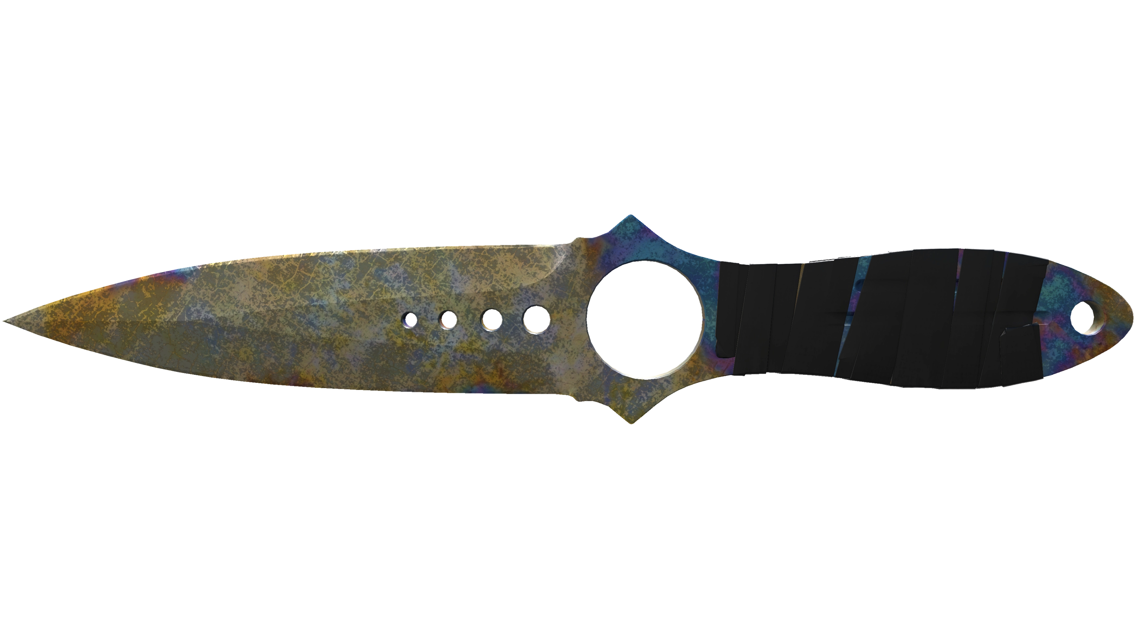 Vorschau von ★ StatTrak™ Skeleton Knife | Case Hardened (Battle-Scarred)