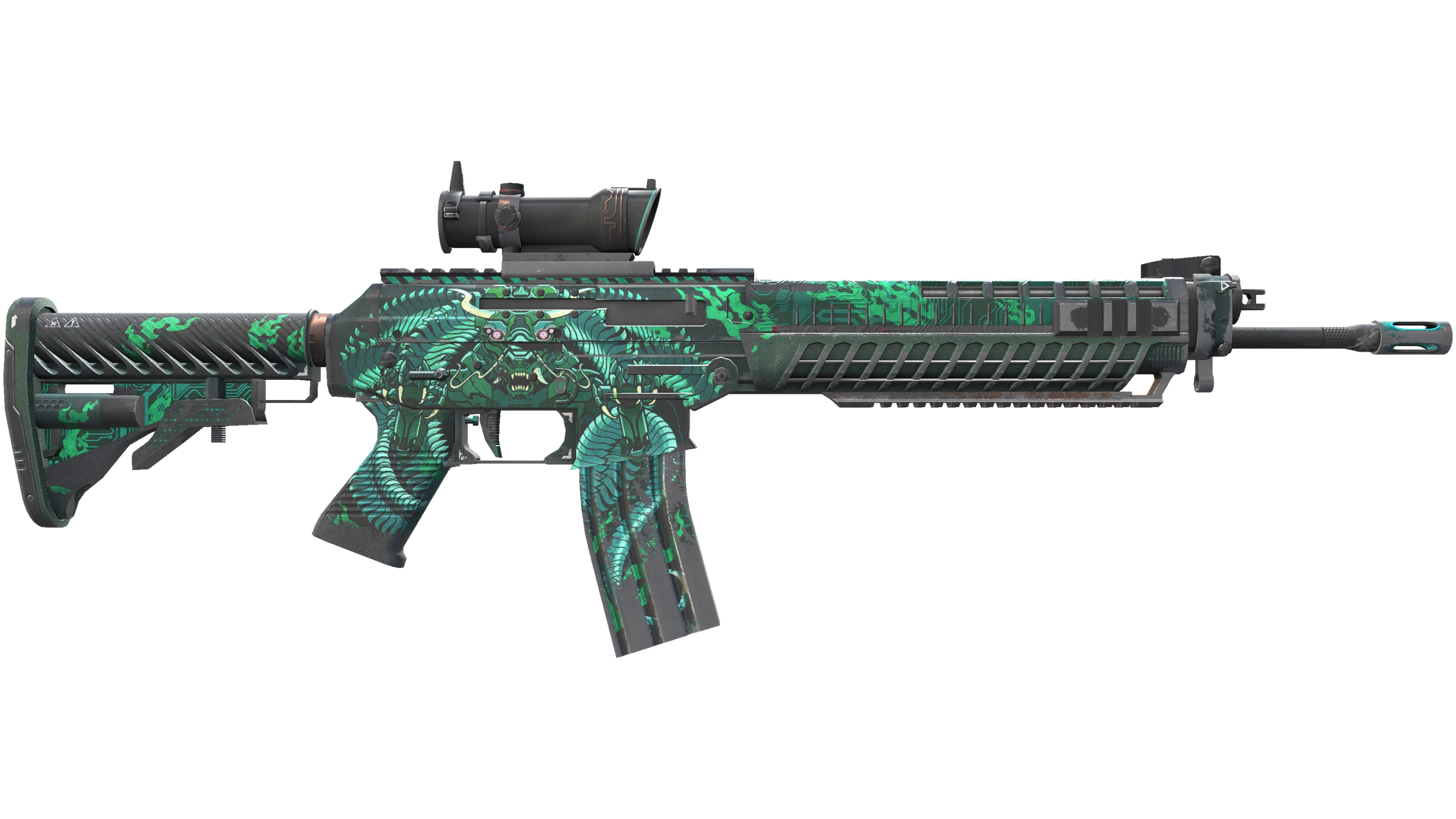 StatTrak™ SG 553 | Dragon Tech (Well-Worn) thumbnail