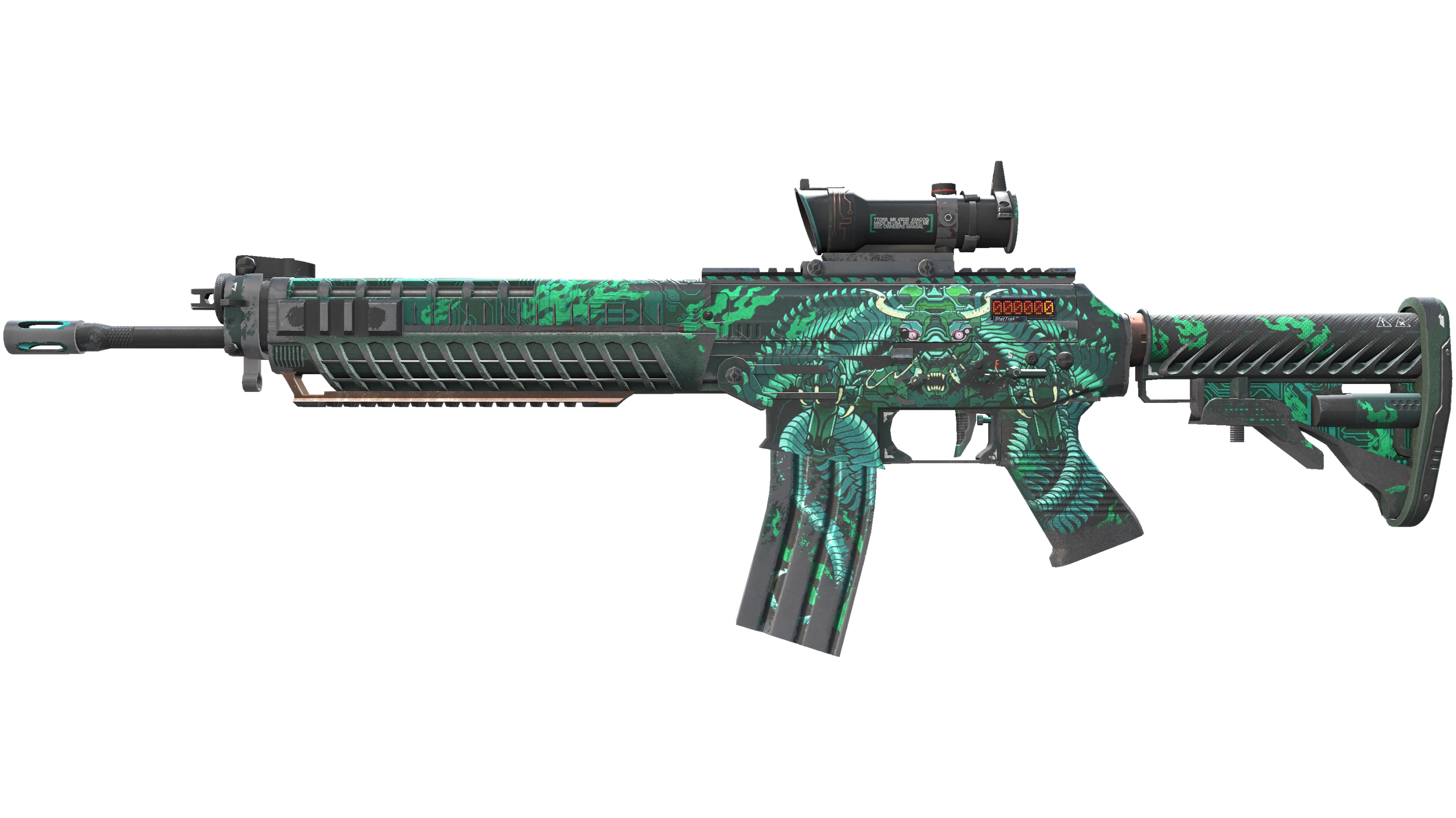 StatTrak™ SG 553 | Dragon Tech (Well-Worn) thumbnail