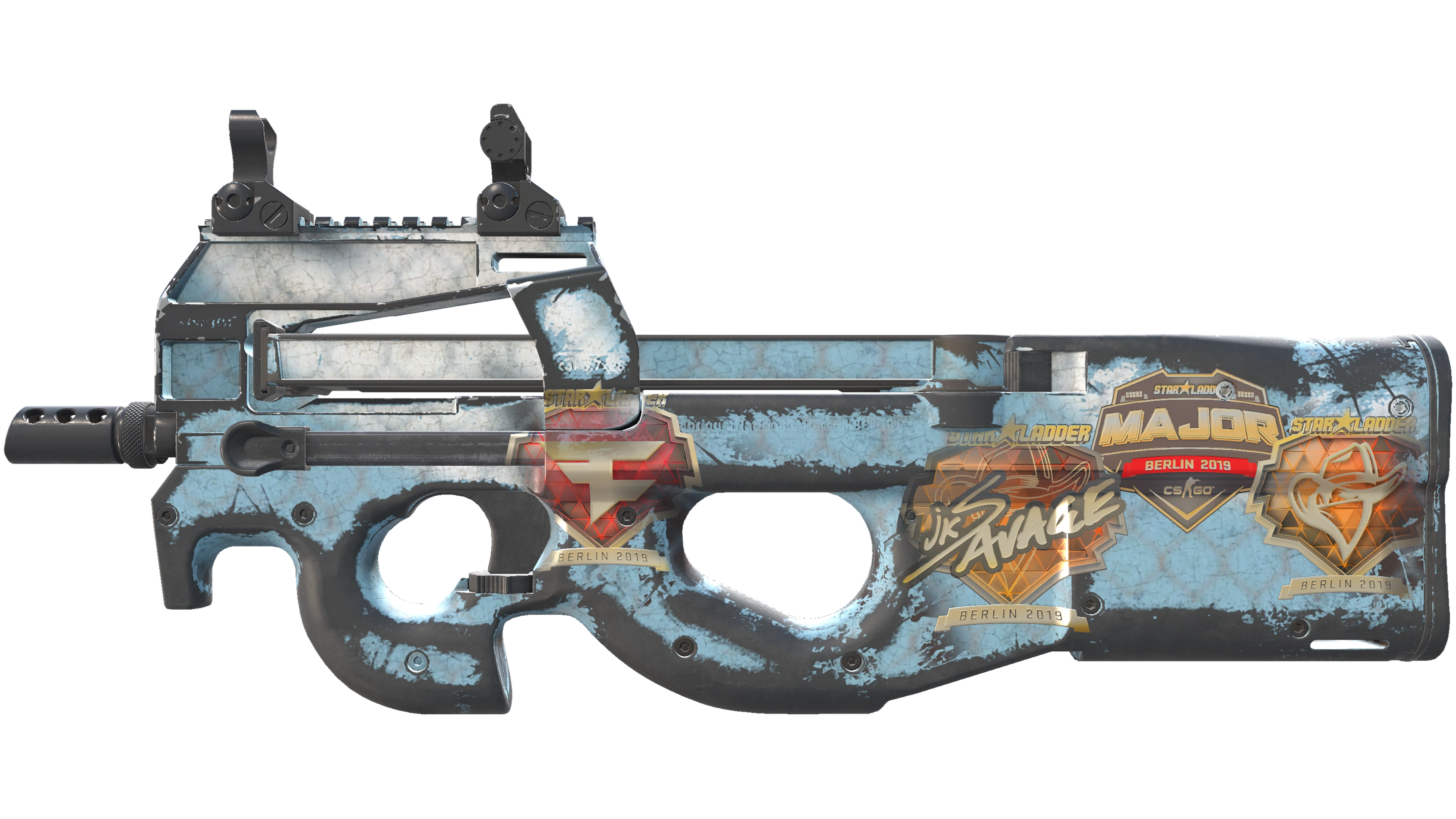 Souvenir P90 | Glacier Mesh (Battle-Scarred)