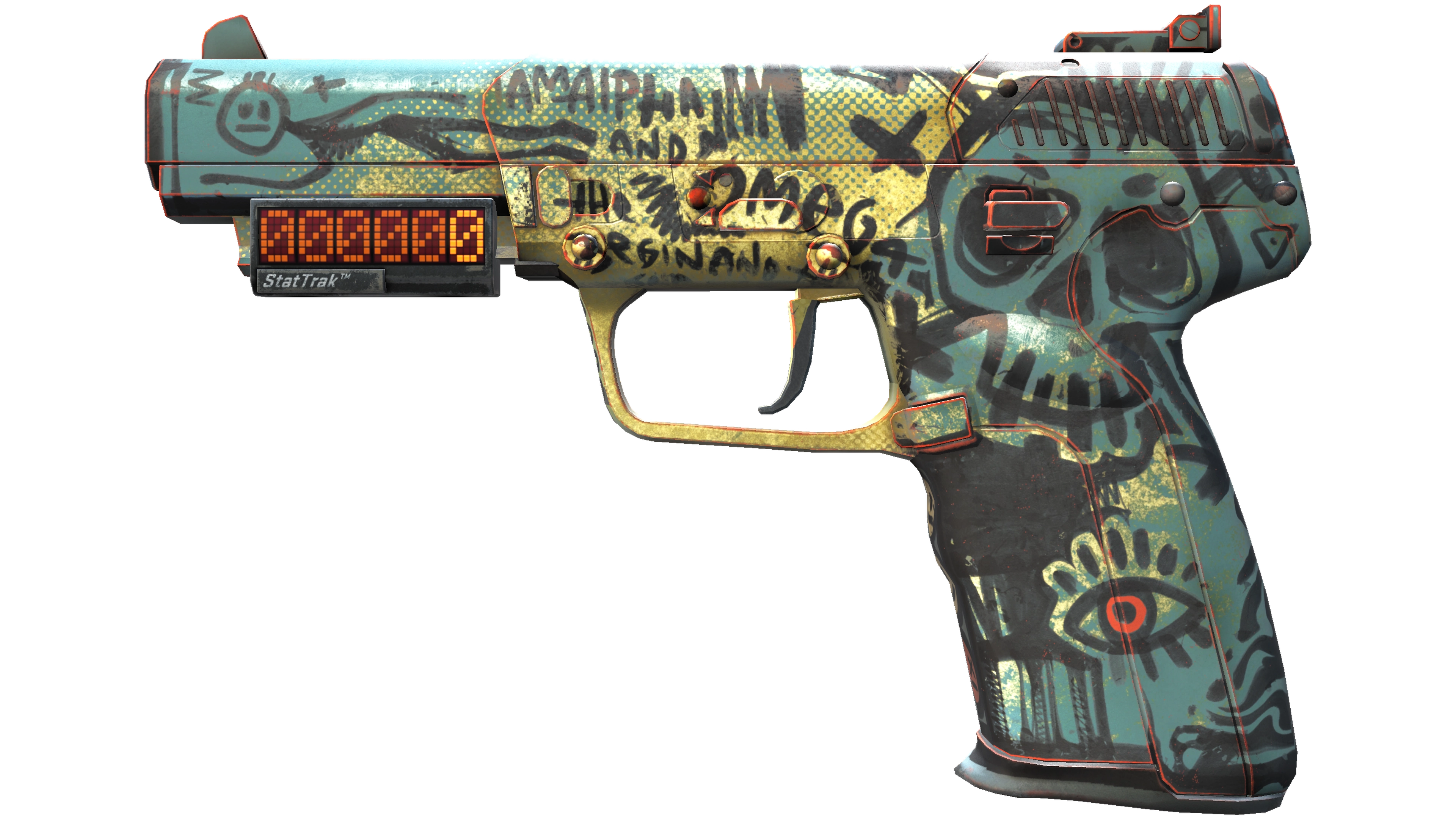 StatTrak™ Five-SeveN | Scrawl (Factory New)