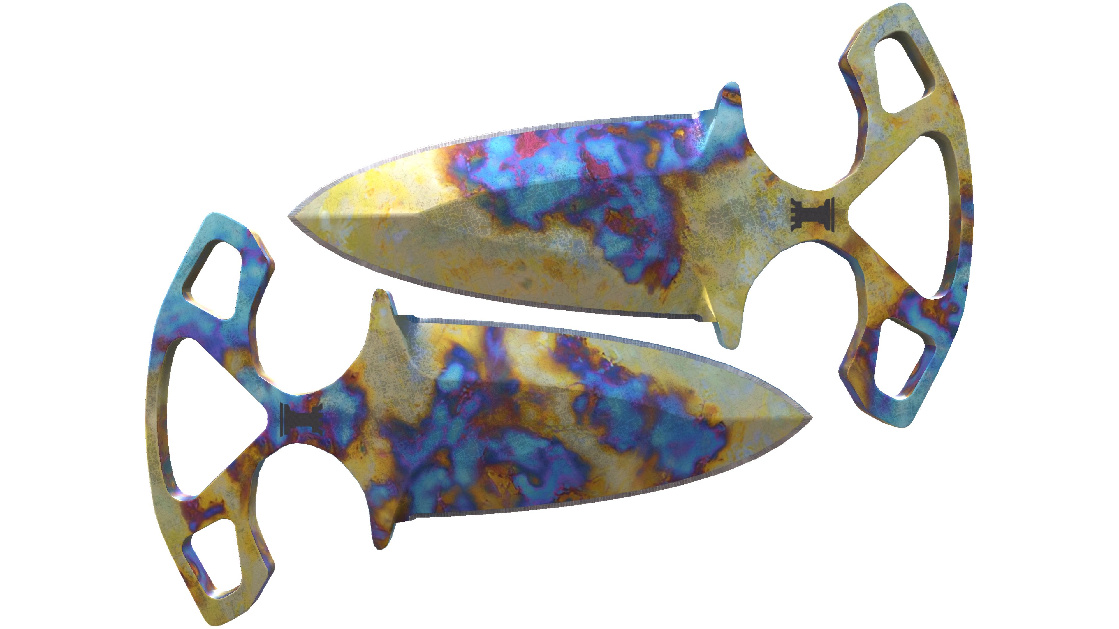 ★ Shadow Daggers | Case Hardened (Well-Worn)