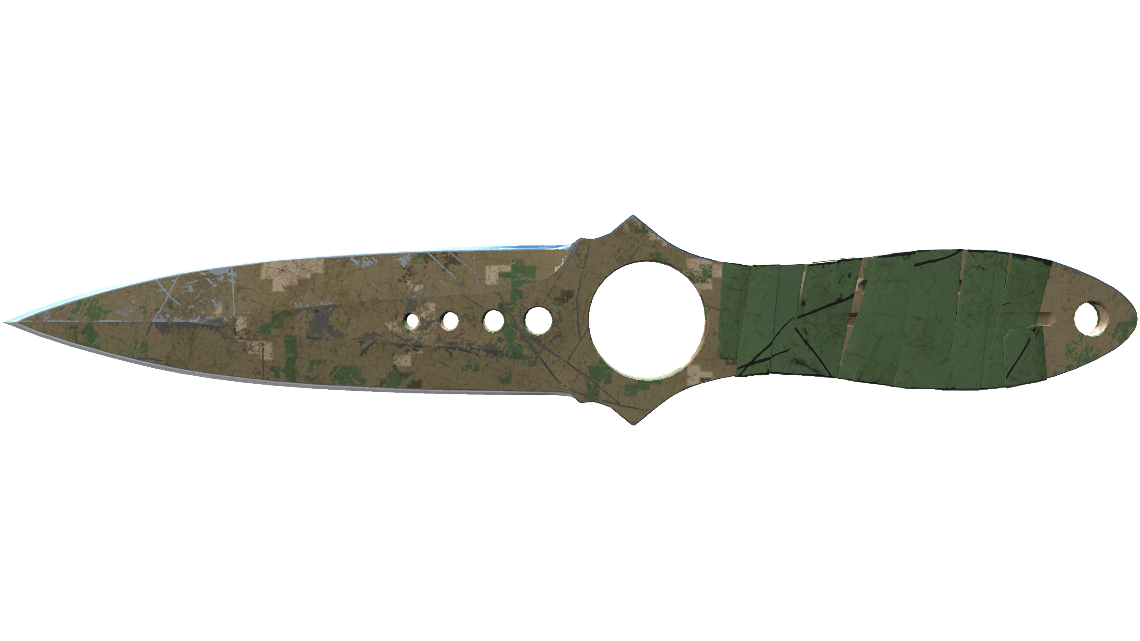 Vorschau von ★ Skeleton Knife | Forest DDPAT (Battle-Scarred)