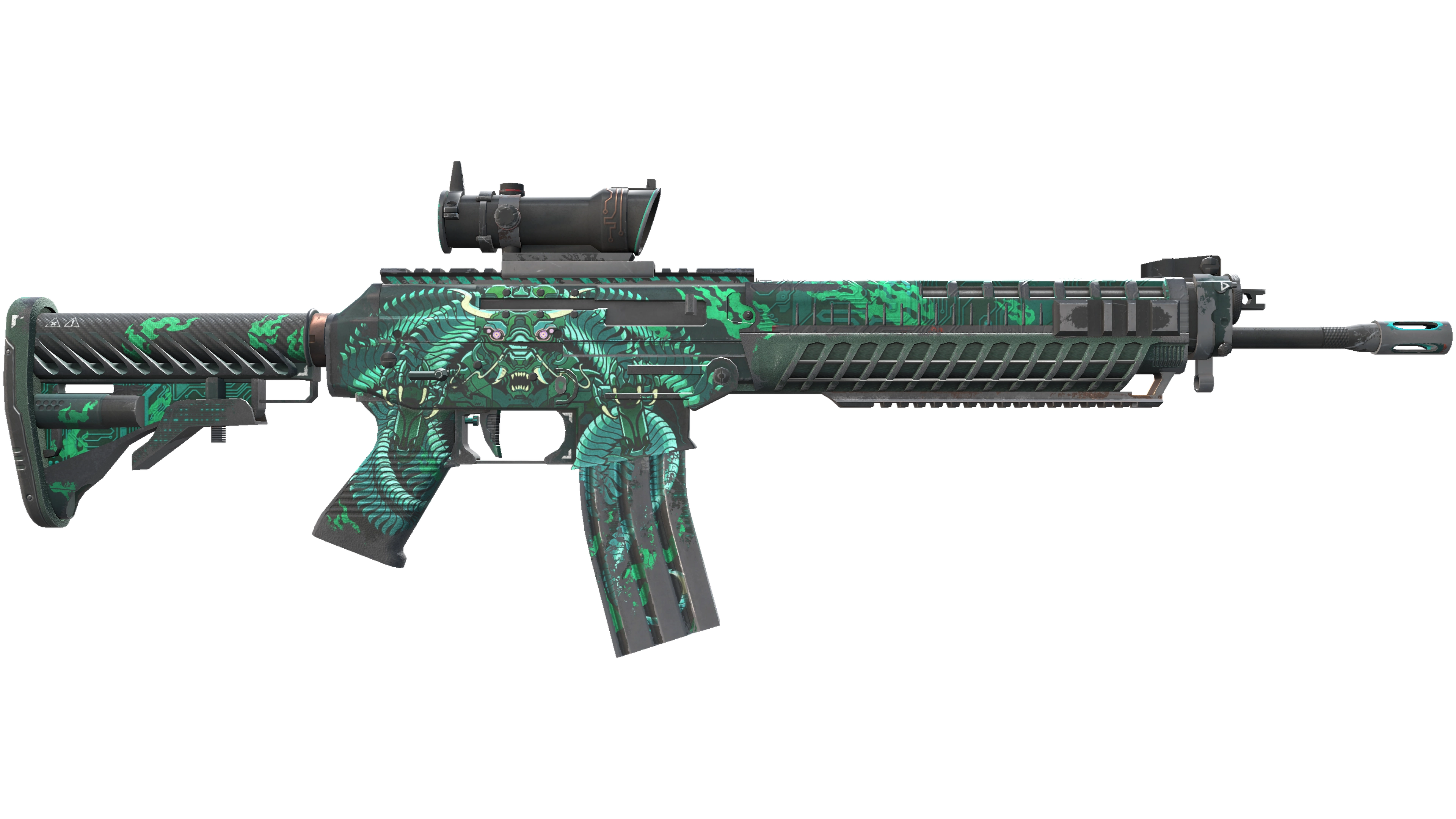 StatTrak™ SG 553 | Dragon Tech (Well-Worn) thumbnail