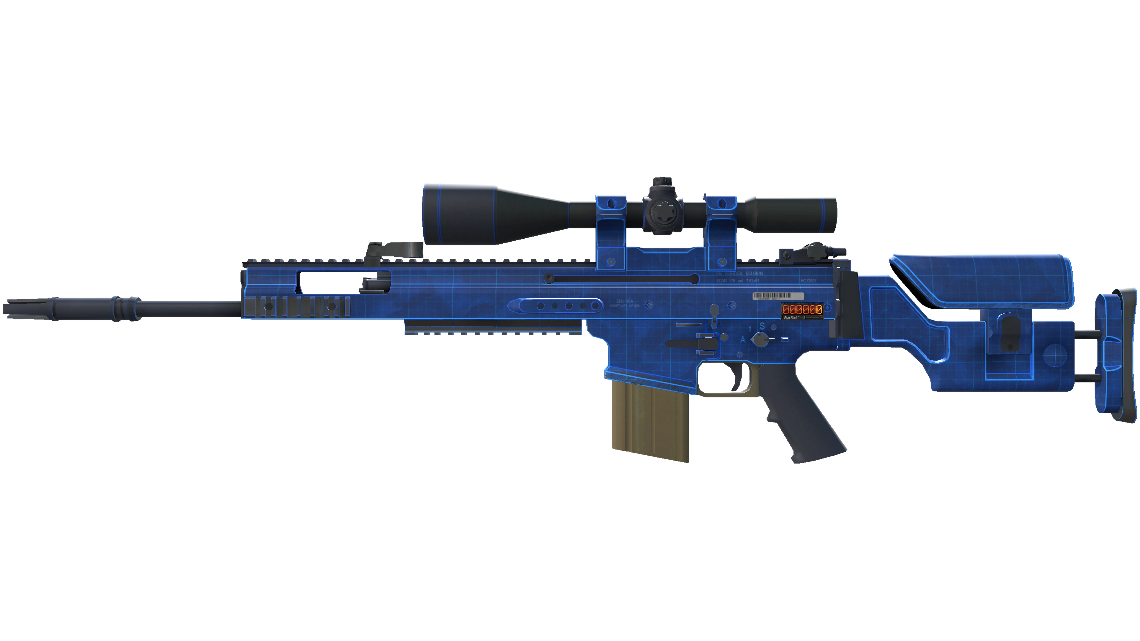 StatTrak™ SCAR-20 | Blueprint (Factory New)