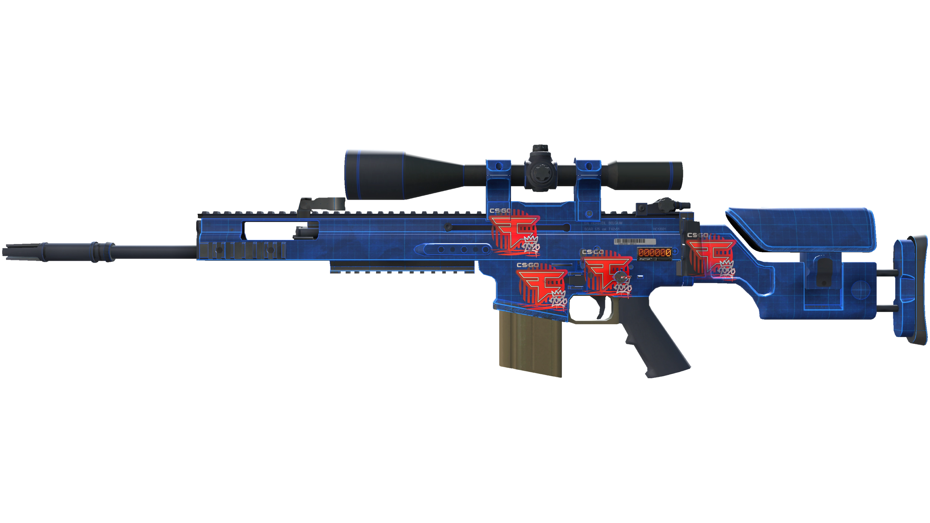 StatTrak™ SCAR-20 | Blueprint (Factory New)
