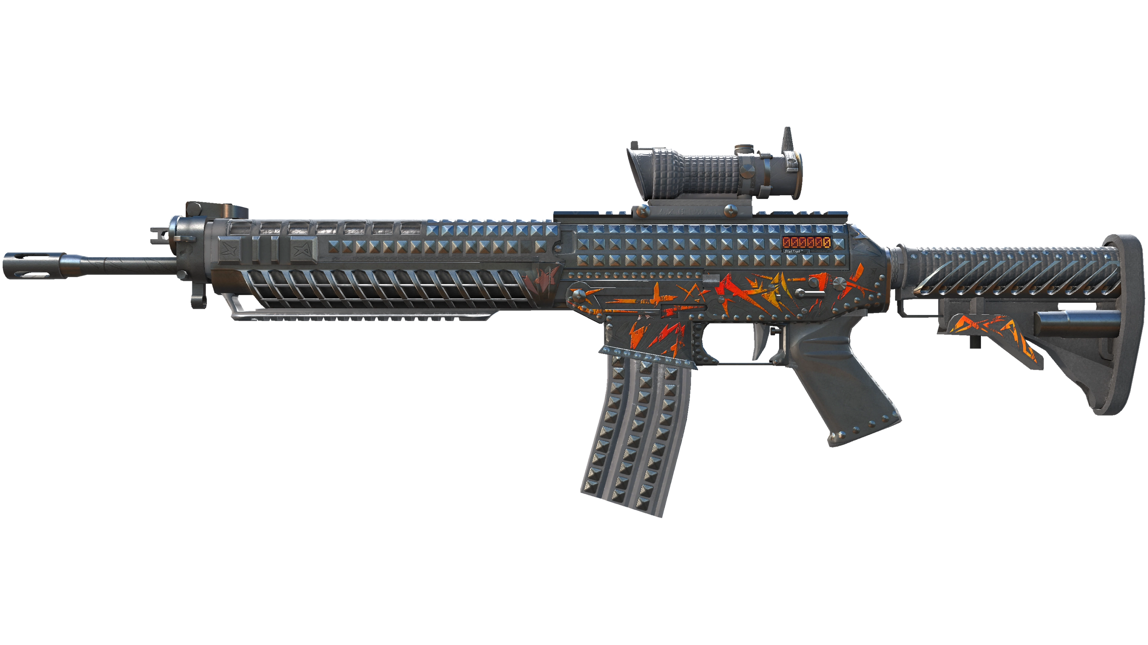 StatTrak™ SG 553 | Heavy Metal (Well-Worn) thumbnail