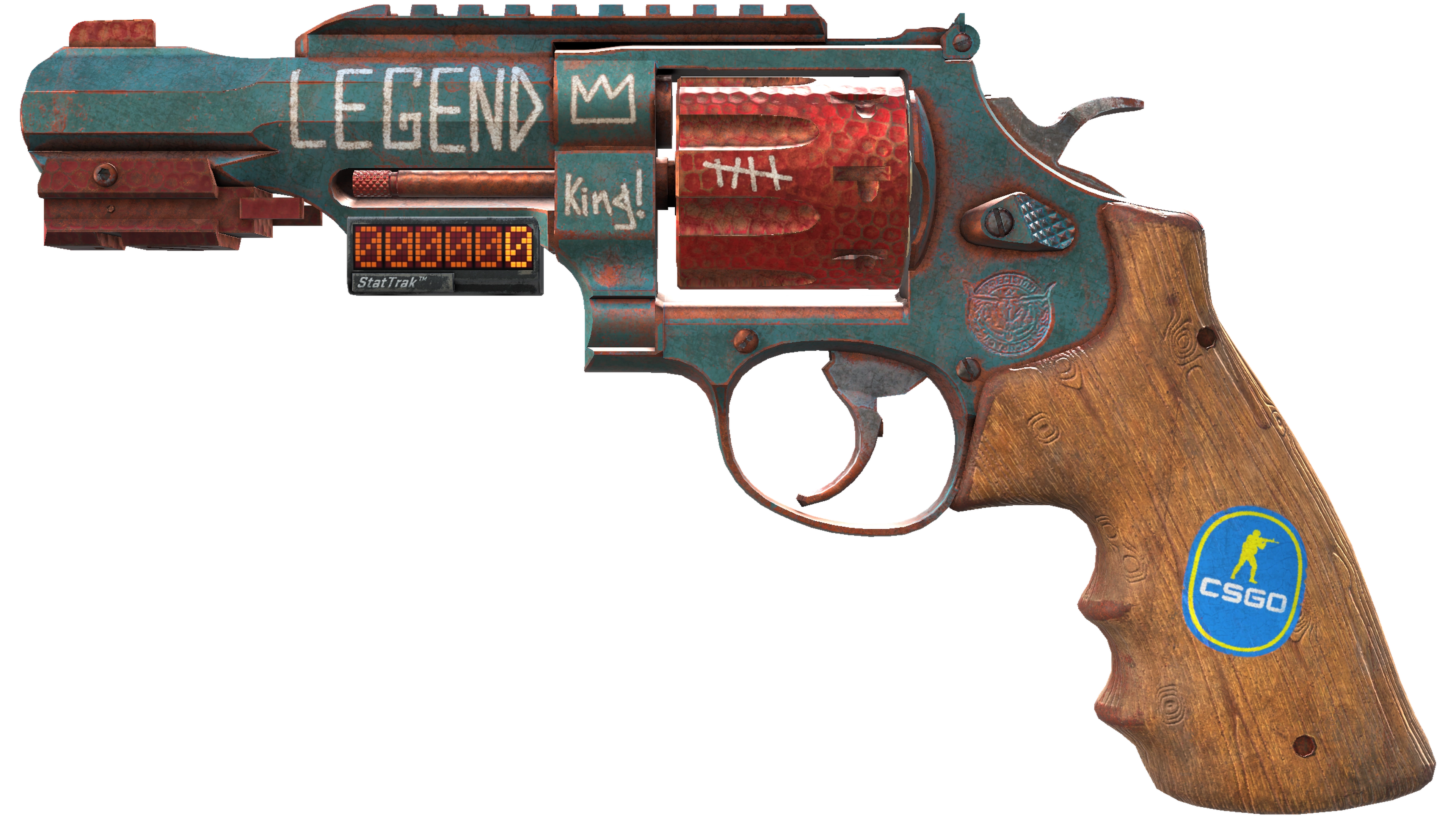 StatTrak™ R8 Revolver | Junk Yard (Well-Worn)