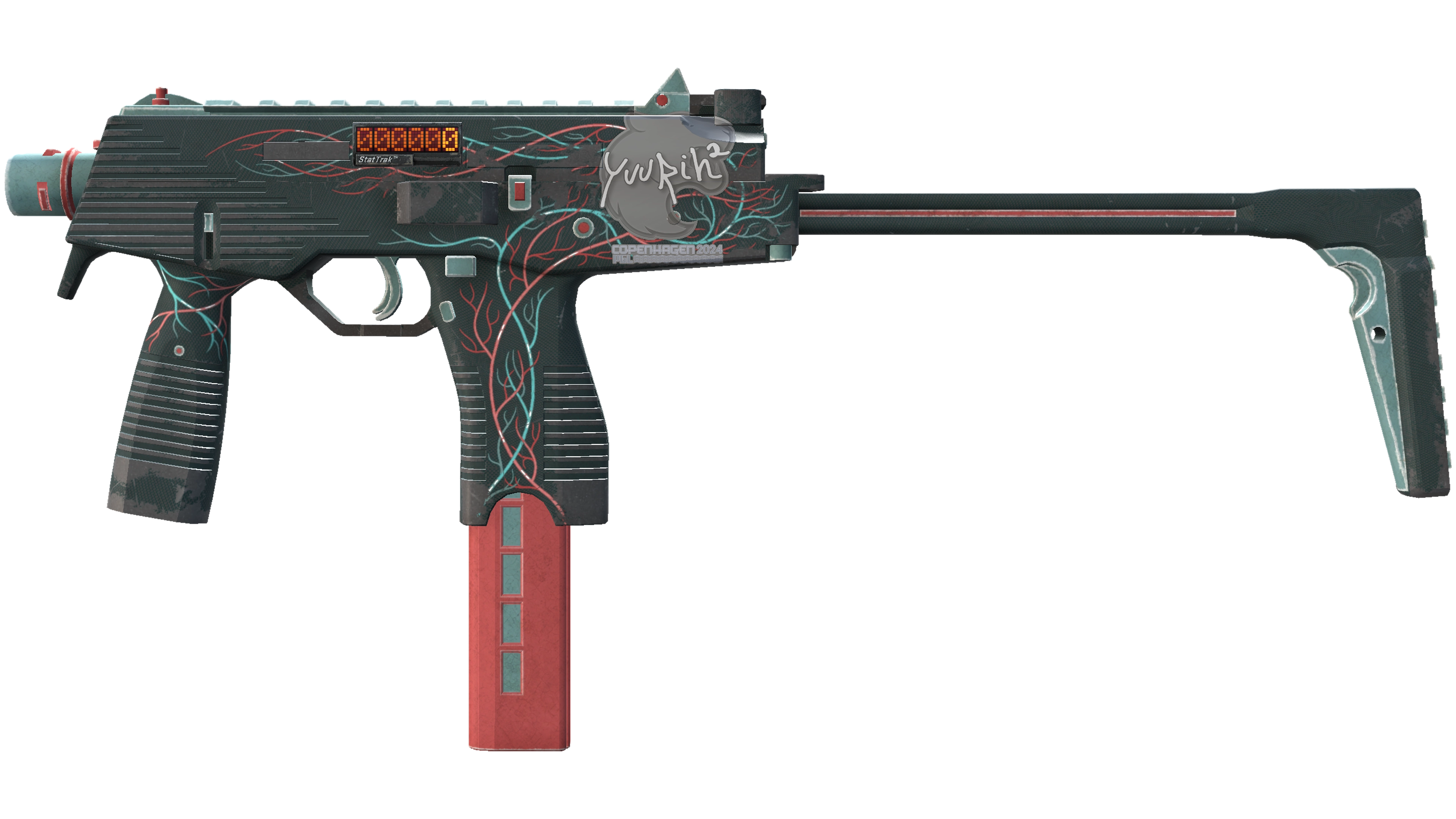 StatTrak™ MP9 | Capillary (Well-Worn) thumbnail