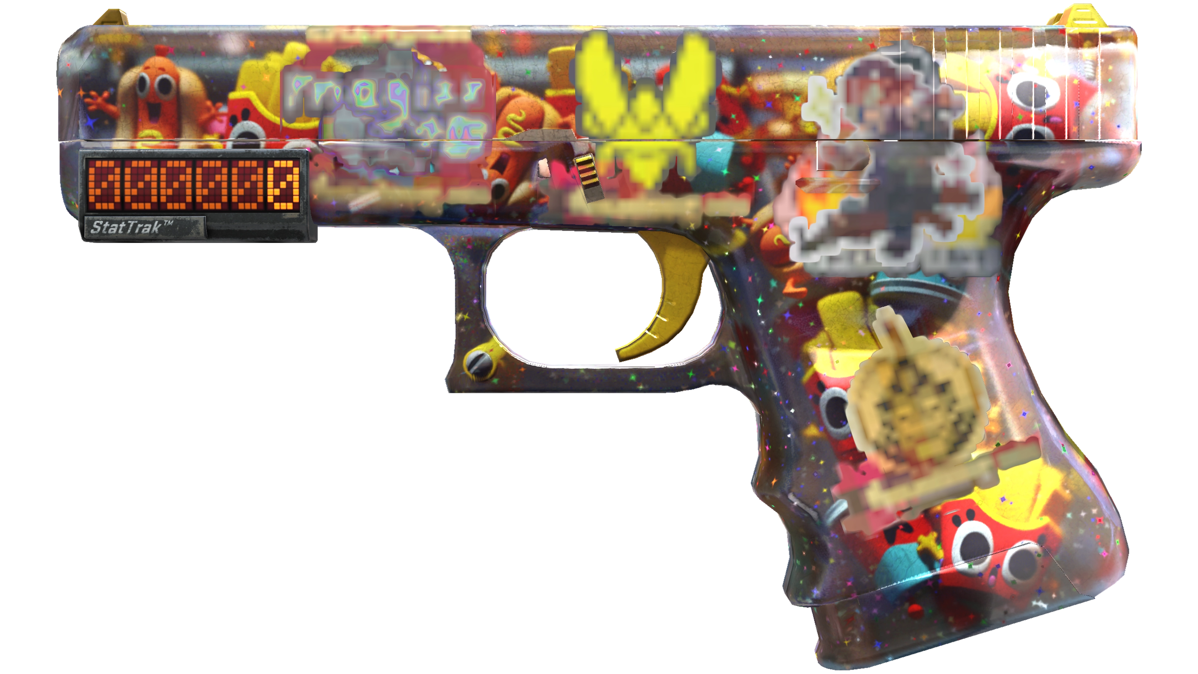 StatTrak™ Glock-18 | Snack Attack (Well-Worn)