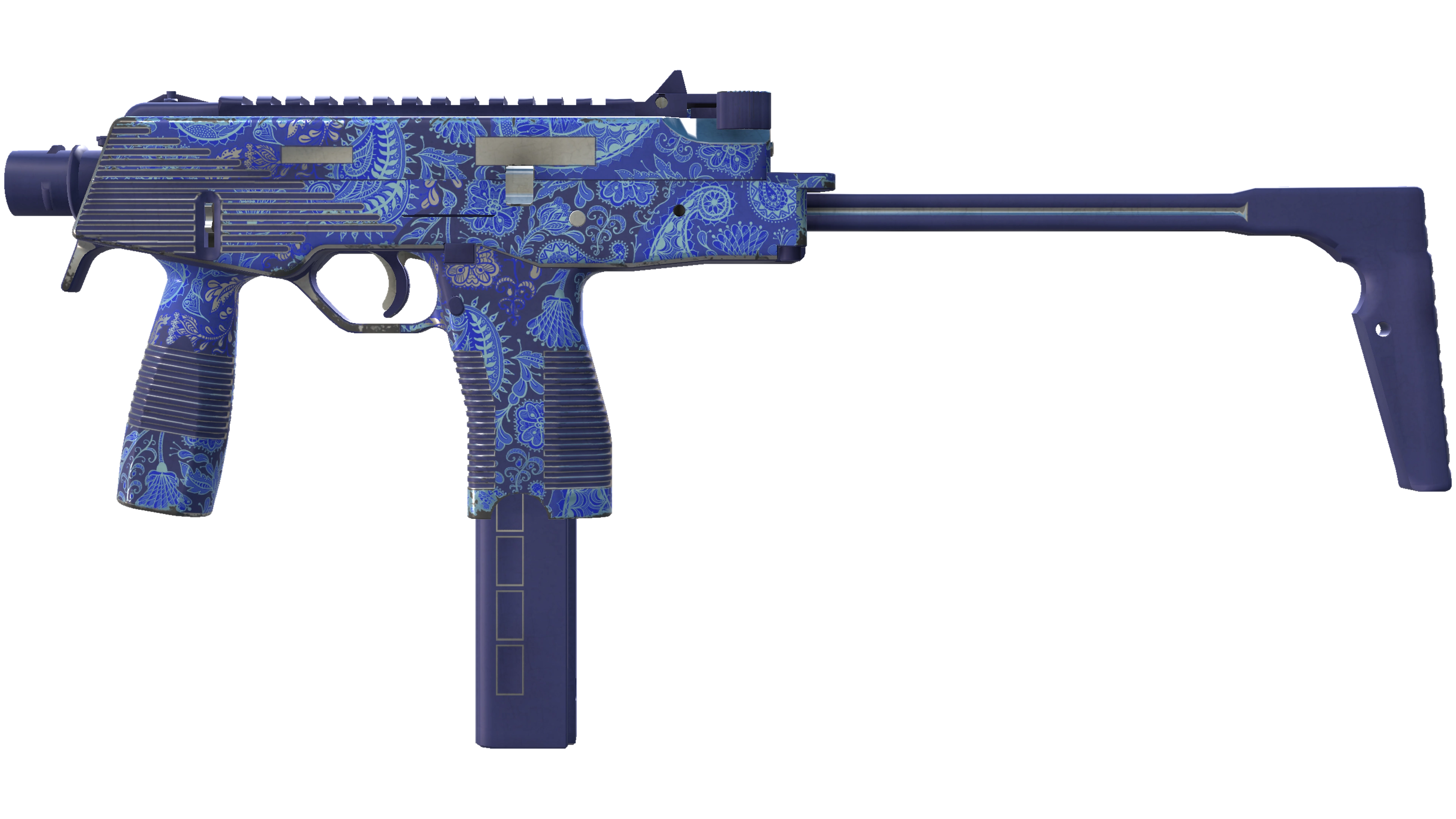 MP9 | Cobalt Paisley (Minimal Wear)
