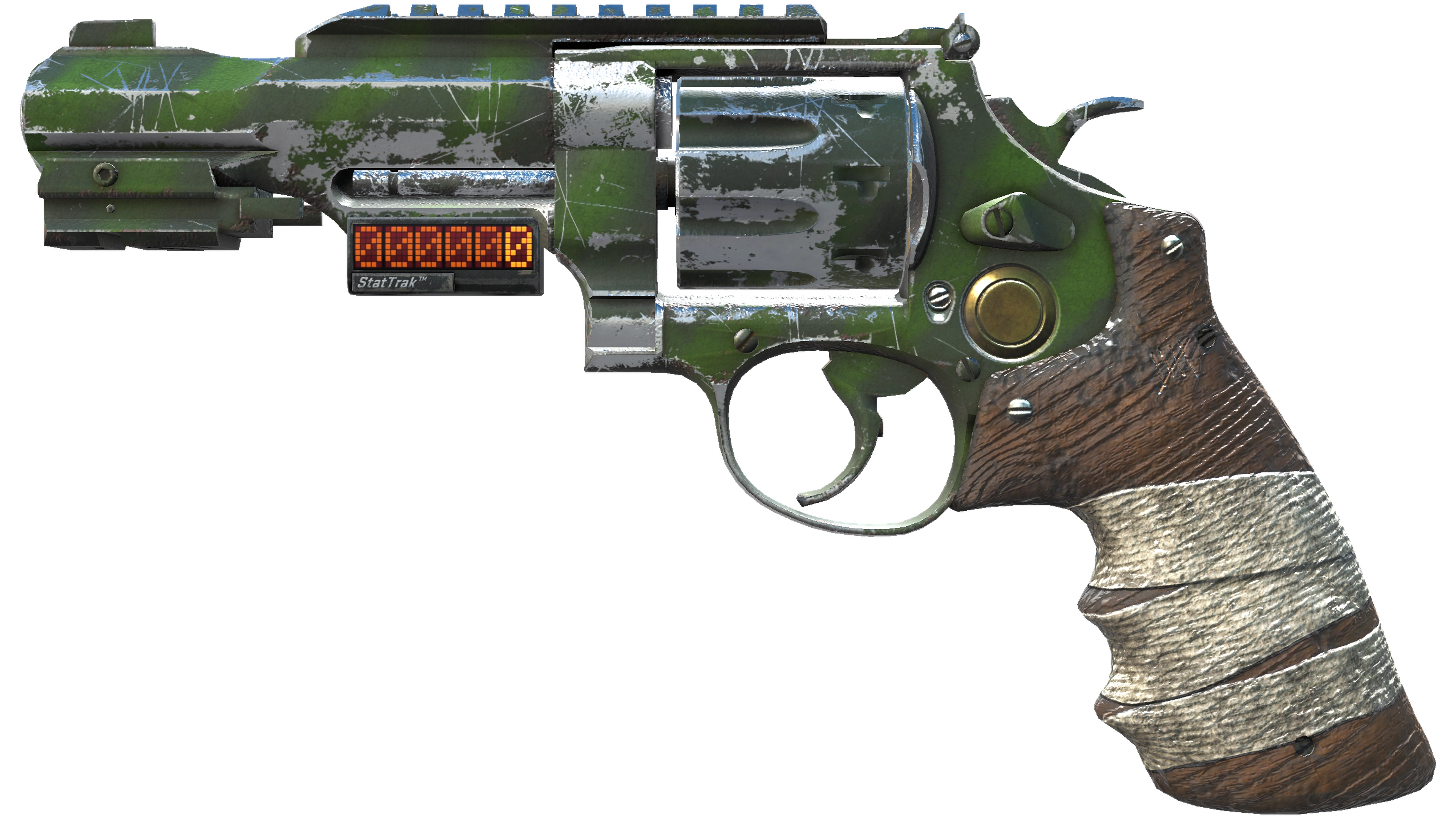 StatTrak™ R8 Revolver | Survivalist (Battle-Scarred)