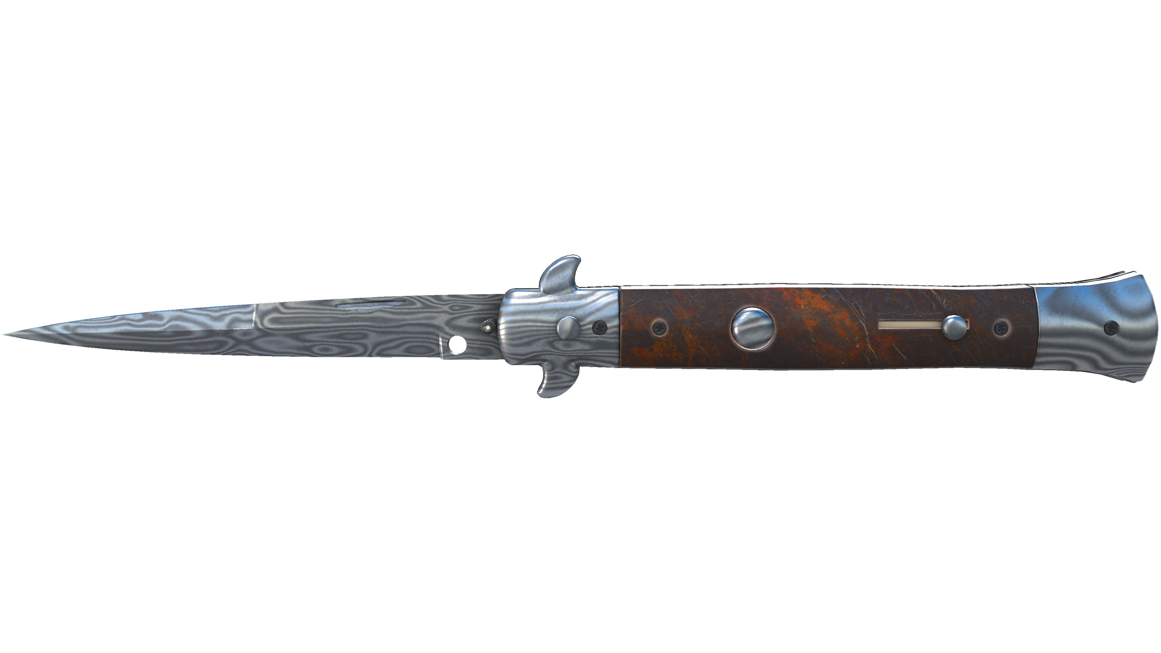 ★ Stiletto Knife | Damascus Steel (Minimal Wear) thumbnail
