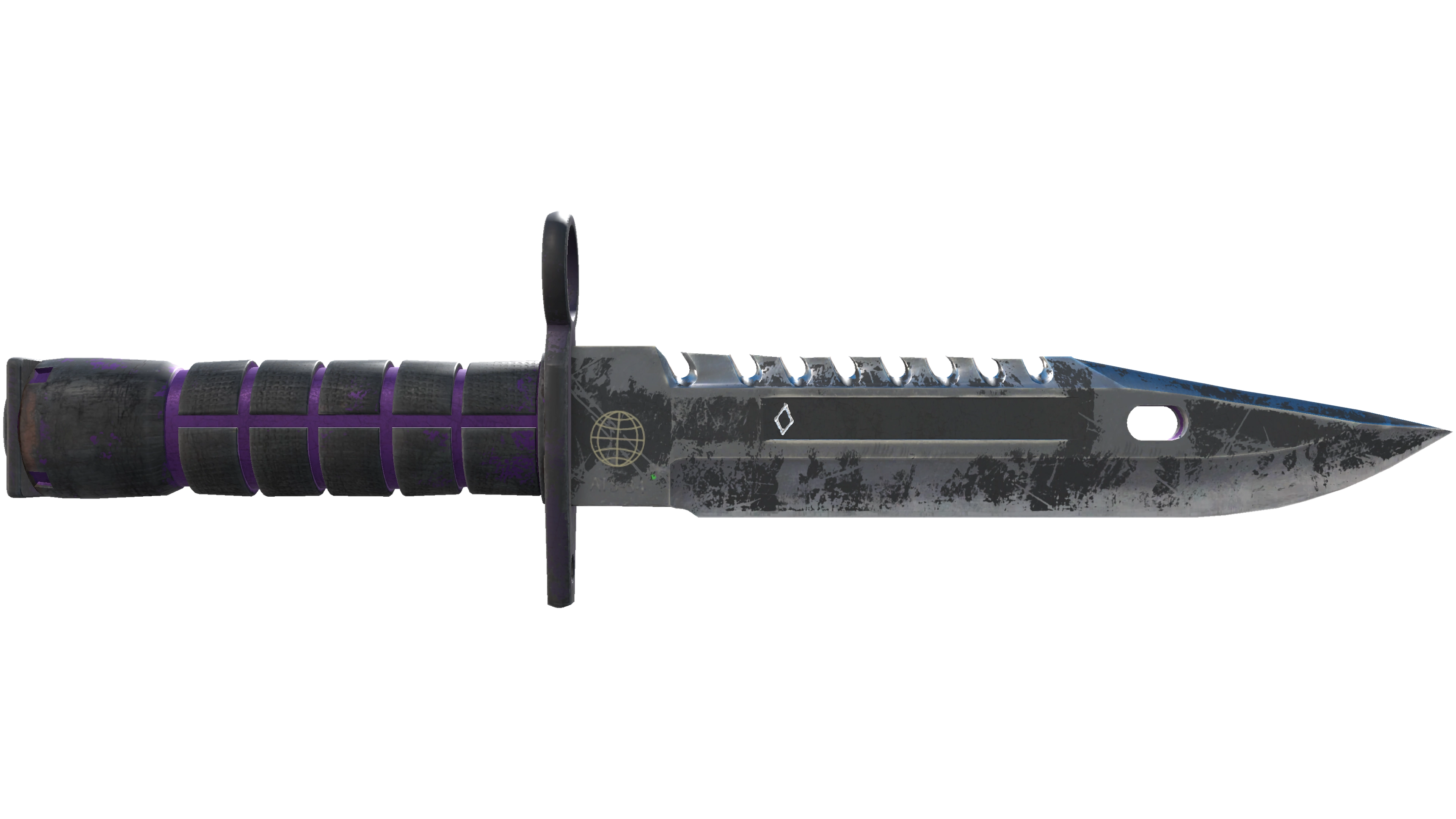 ★ StatTrak™ M9 Bayonet | Ultraviolet (Battle-Scarred)