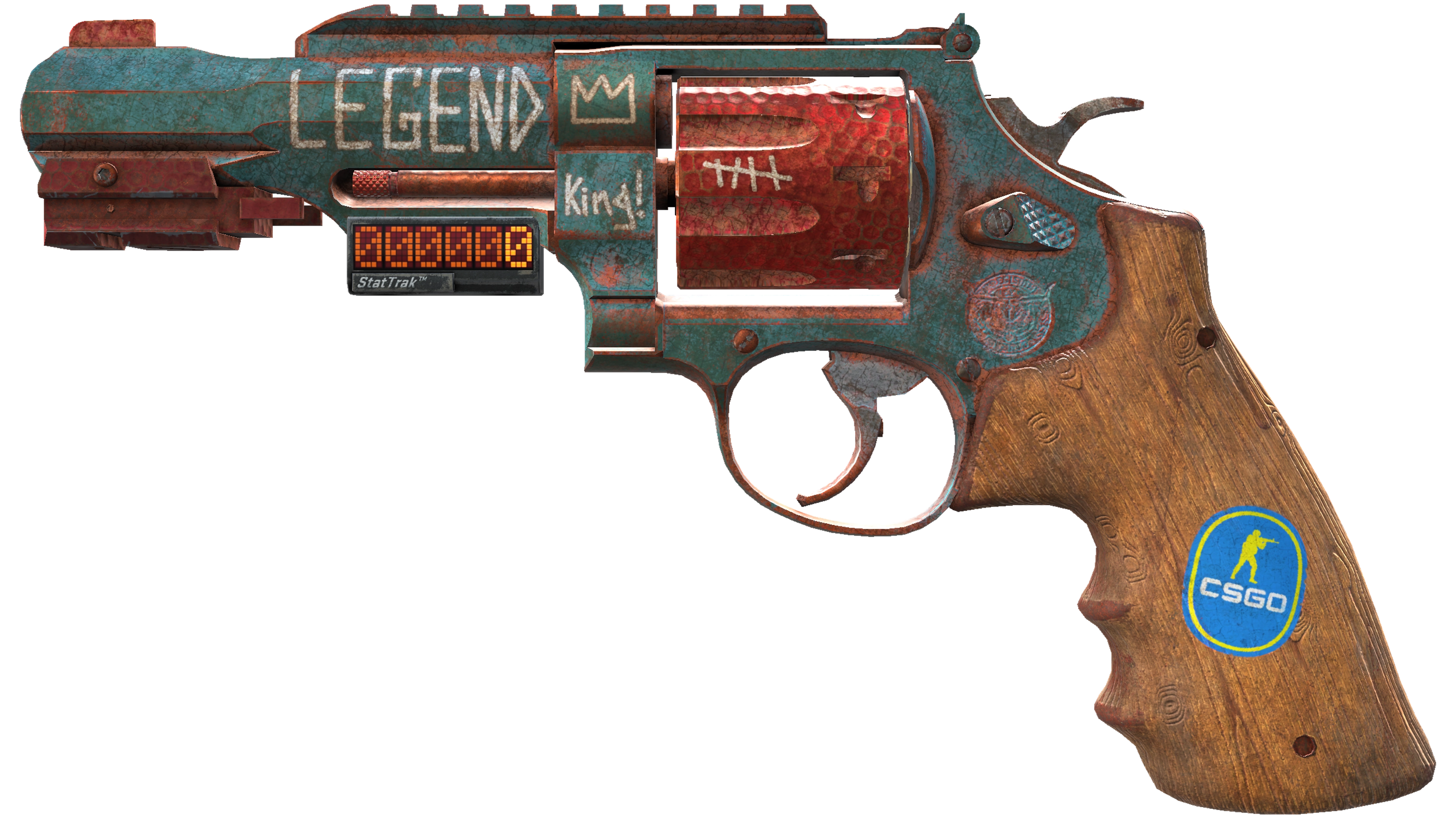 StatTrak™ R8 Revolver | Junk Yard (Battle-Scarred) thumbnail