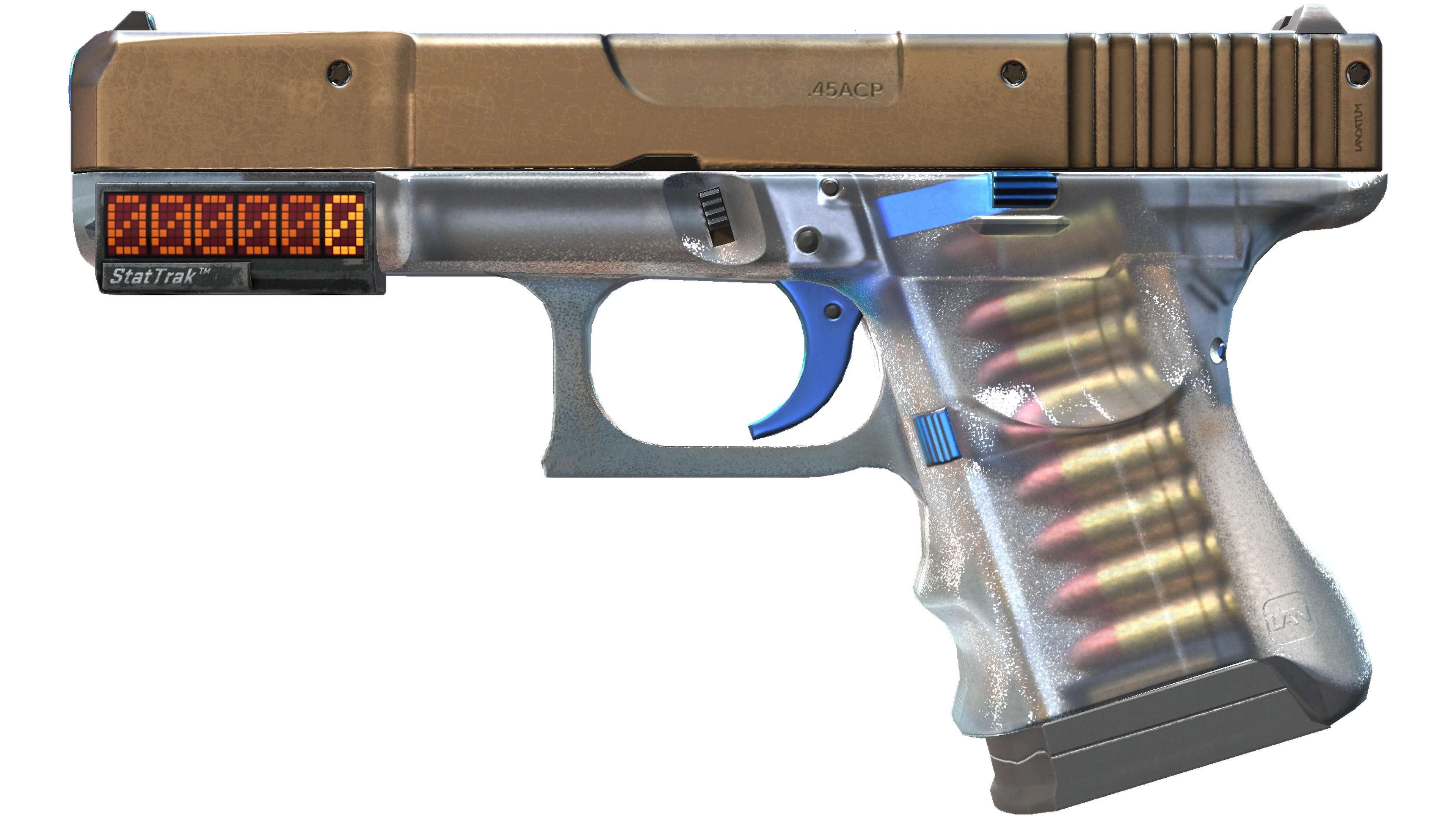 StatTrak™ Glock-18 | Clear Polymer (Minimal Wear)