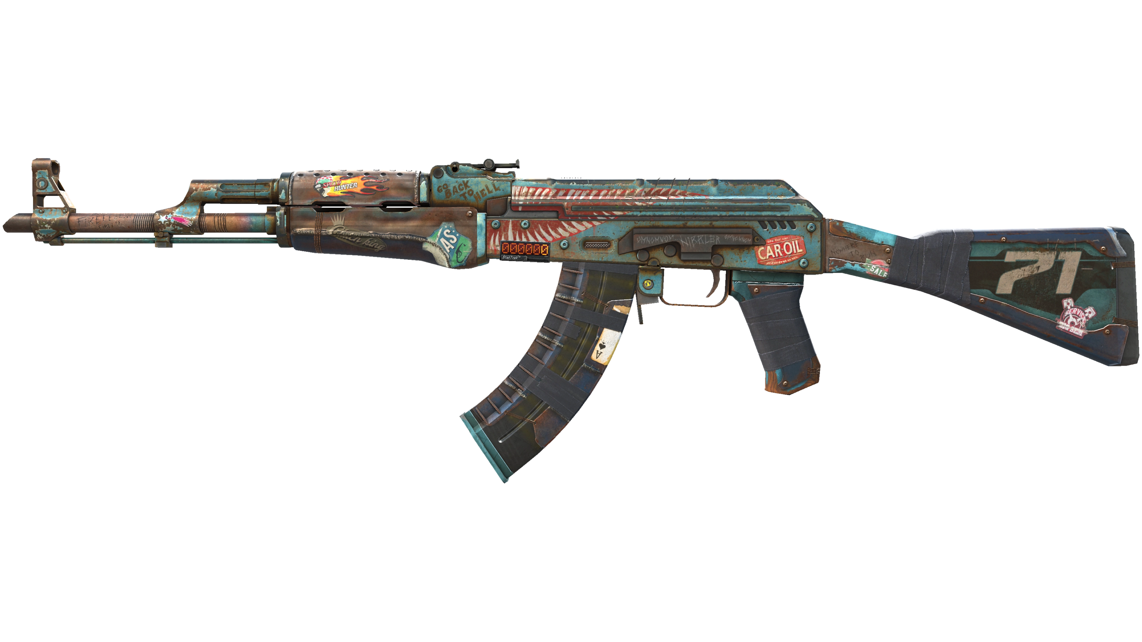 StatTrak™ AK-47 | Rat Rod (Well-Worn)