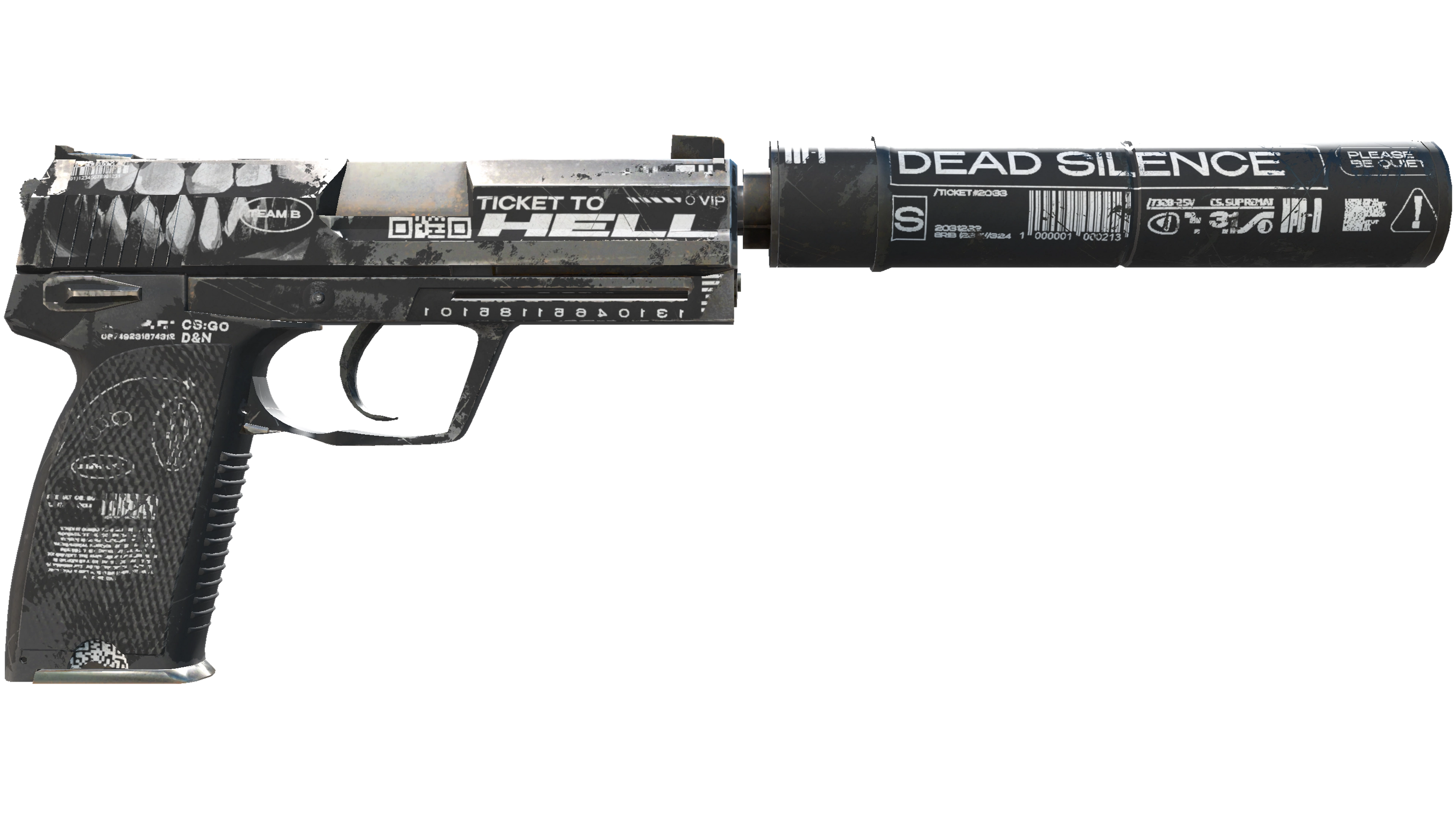 USP-S | Ticket to Hell (Well-Worn) thumbnail