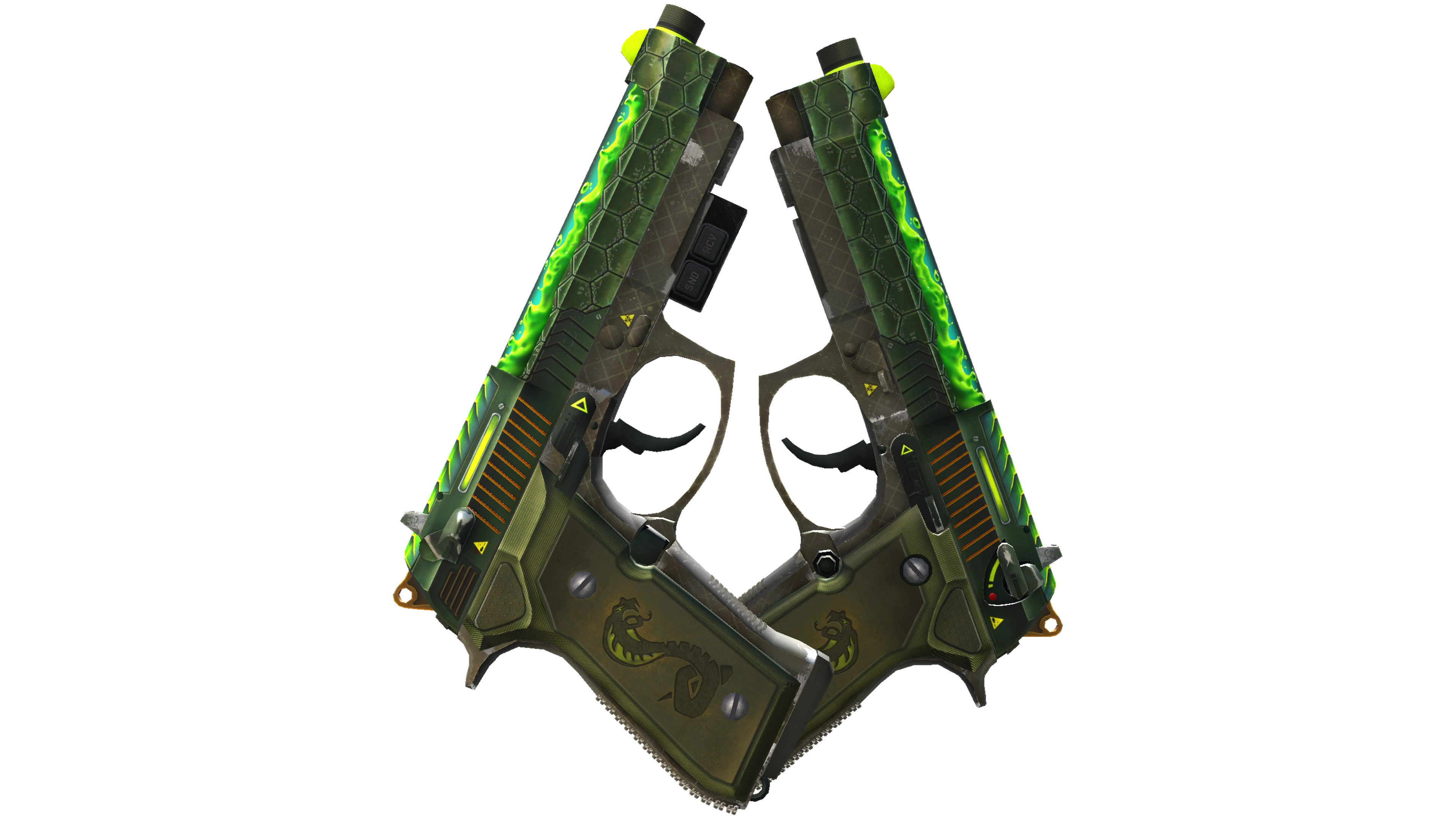 StatTrak™ Dual Berettas | Cobra Strike (Field-Tested) thumbnail