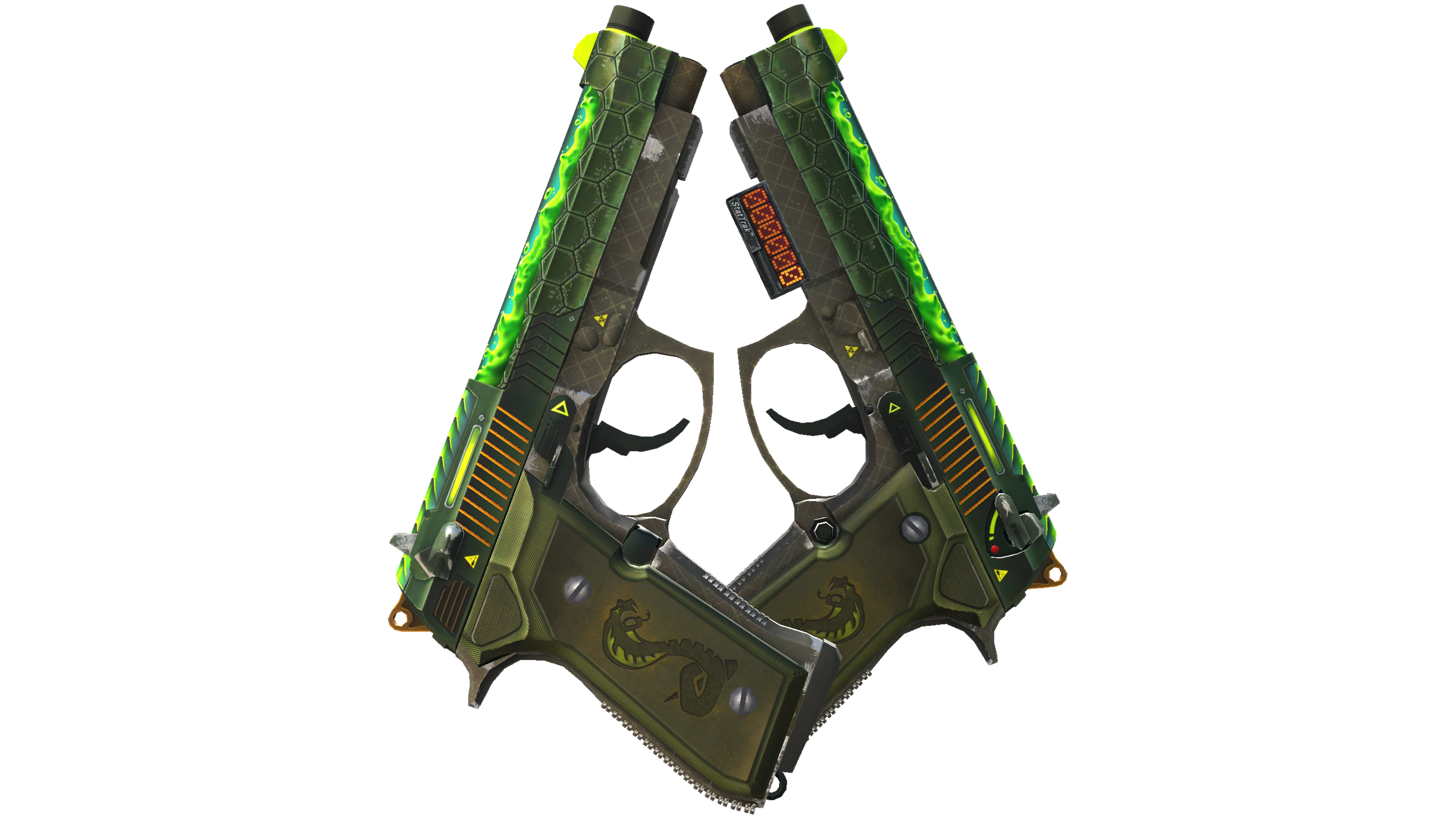 StatTrak™ Dual Berettas | Cobra Strike (Field-Tested)