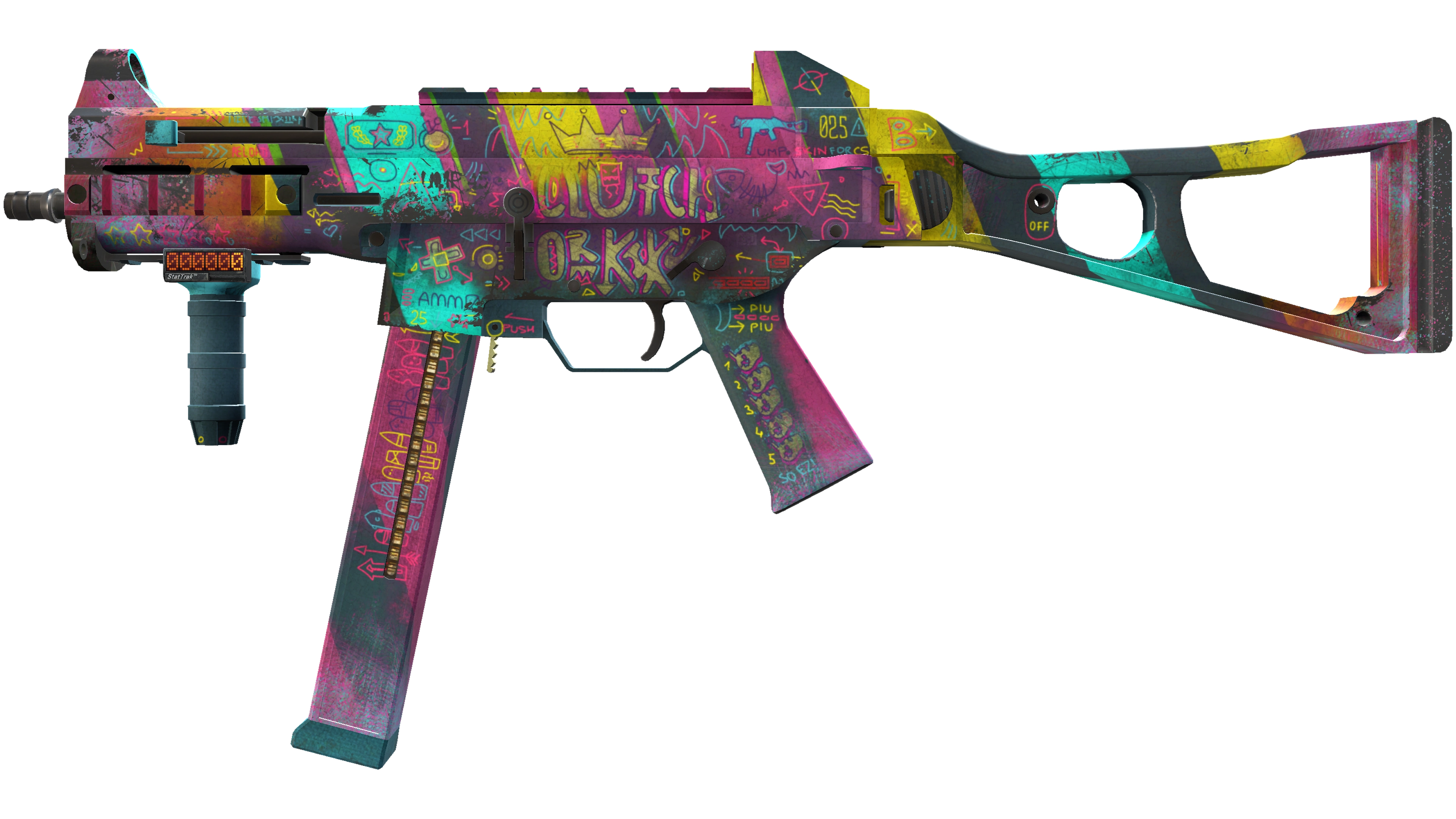StatTrak™ UMP-45 | Wild Child (Battle-Scarred)
