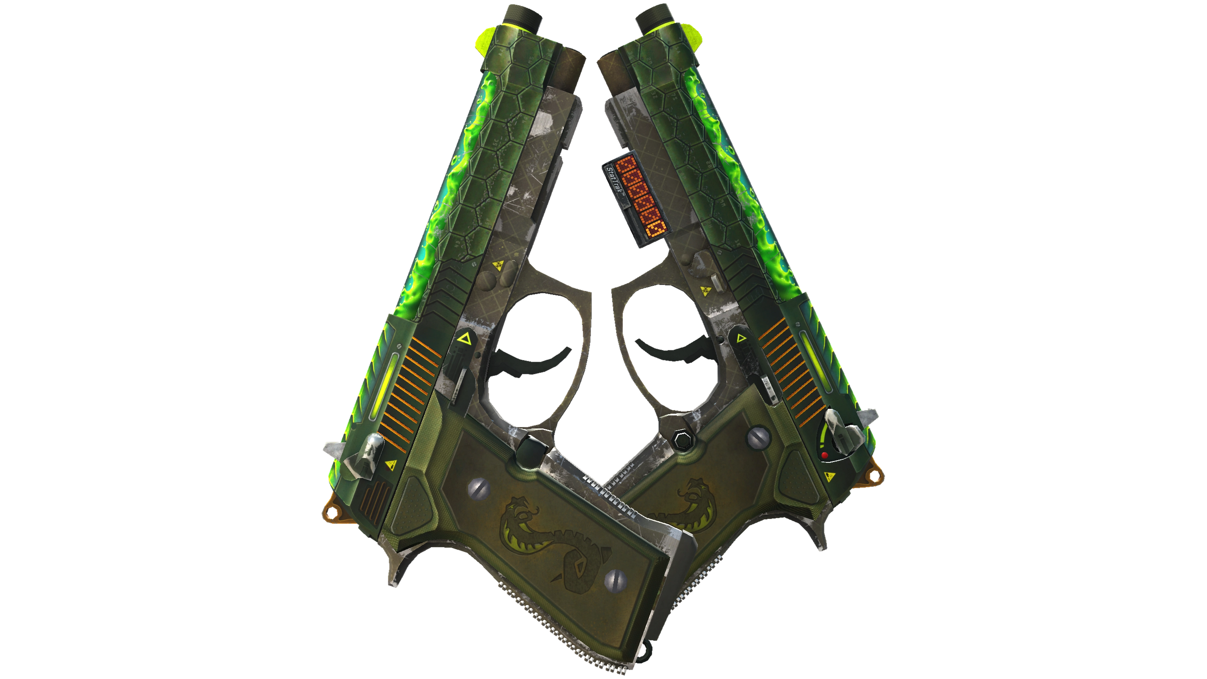StatTrak™ Dual Berettas | Cobra Strike (Field-Tested)