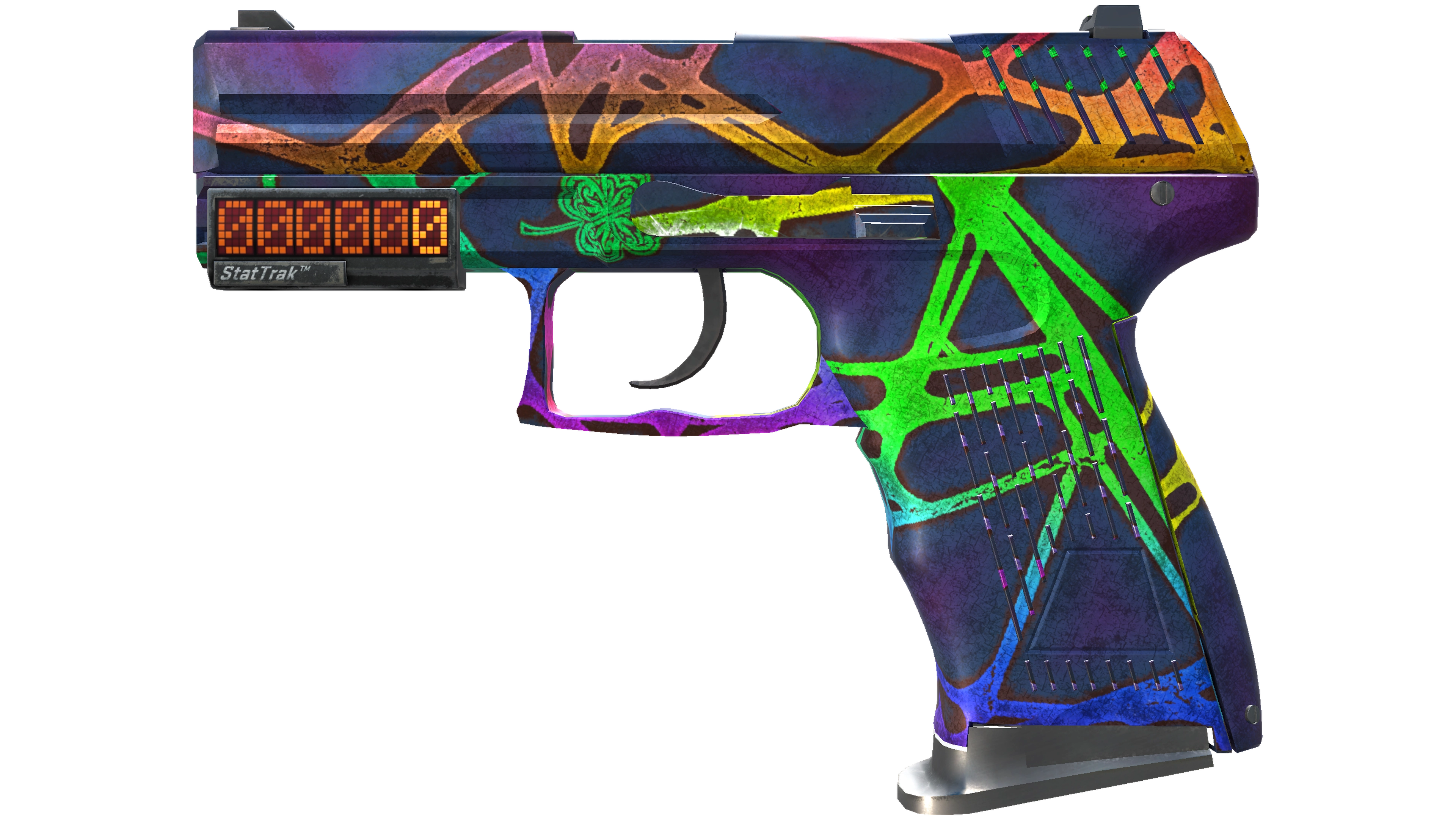 StatTrak™ P2000 | Acid Etched (Battle-Scarred)